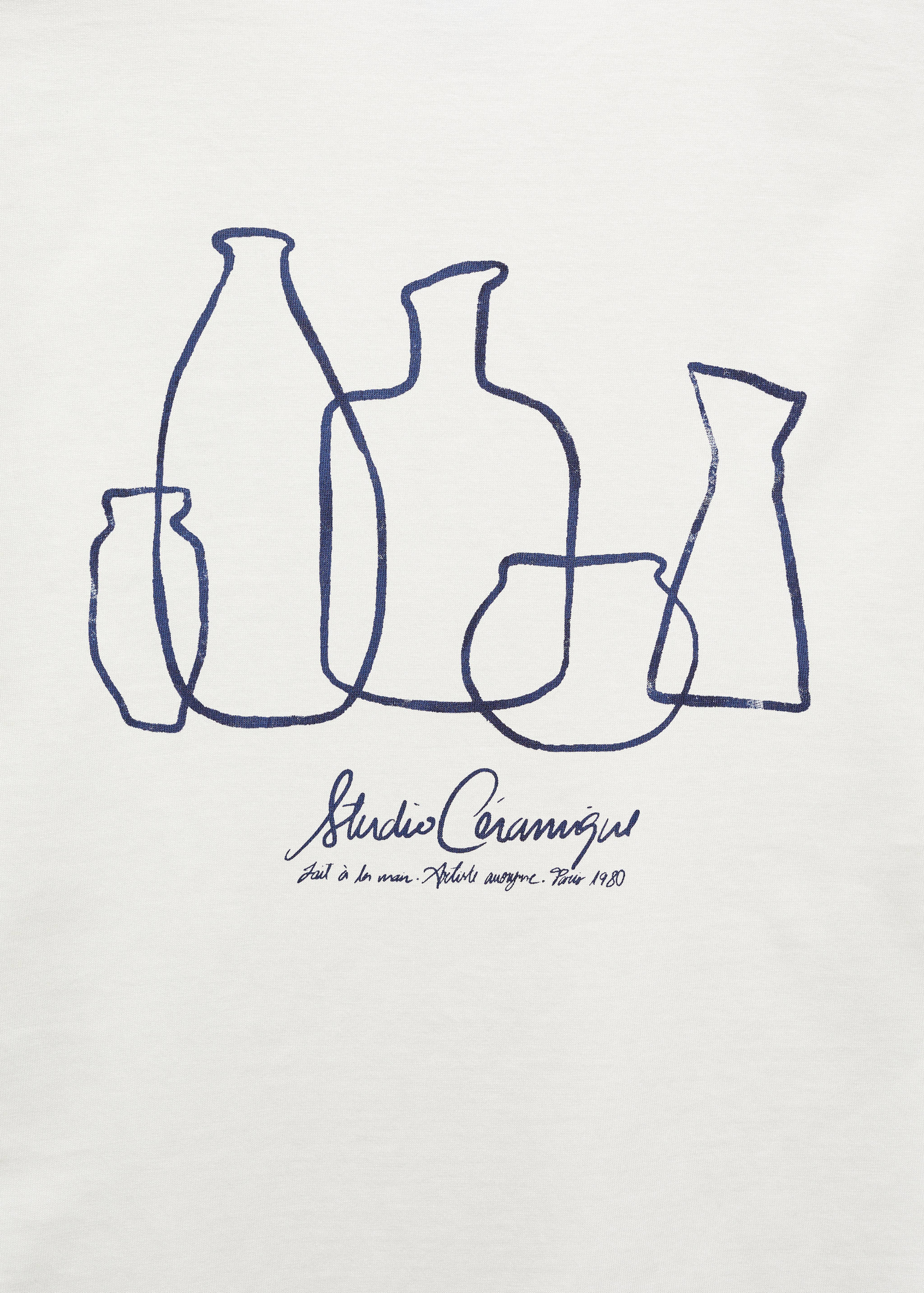 Camiseta 100% algodón detalle estampado - Detalle del artículo 8