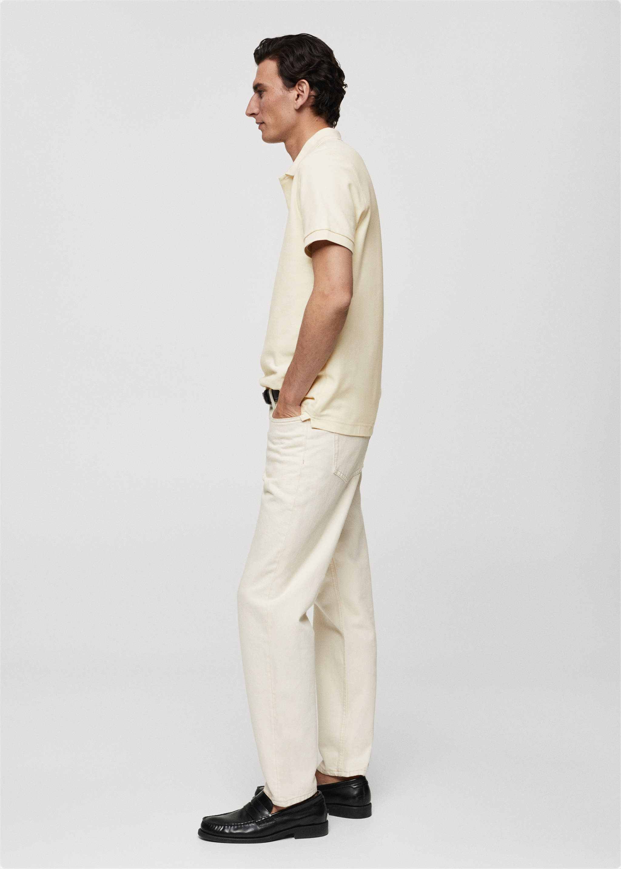 100% cotton pique polo shirt - Details of the article 2