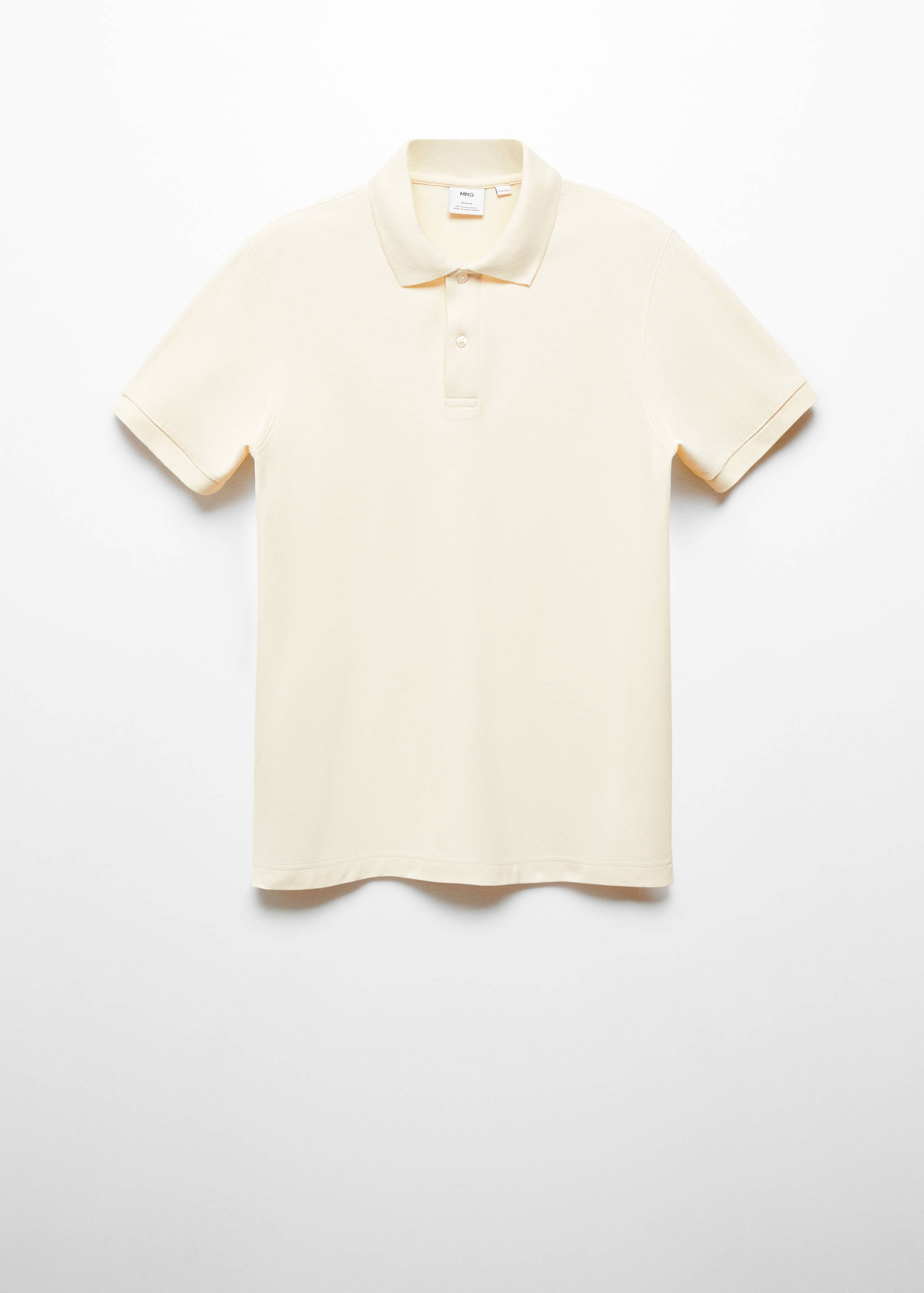 100% cotton pique polo shirt - Article without model