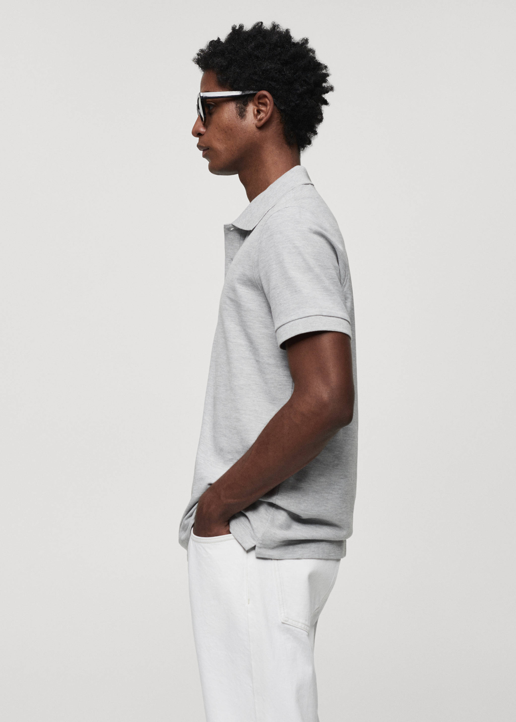 100% cotton pique polo shirt - Details of the article 2
