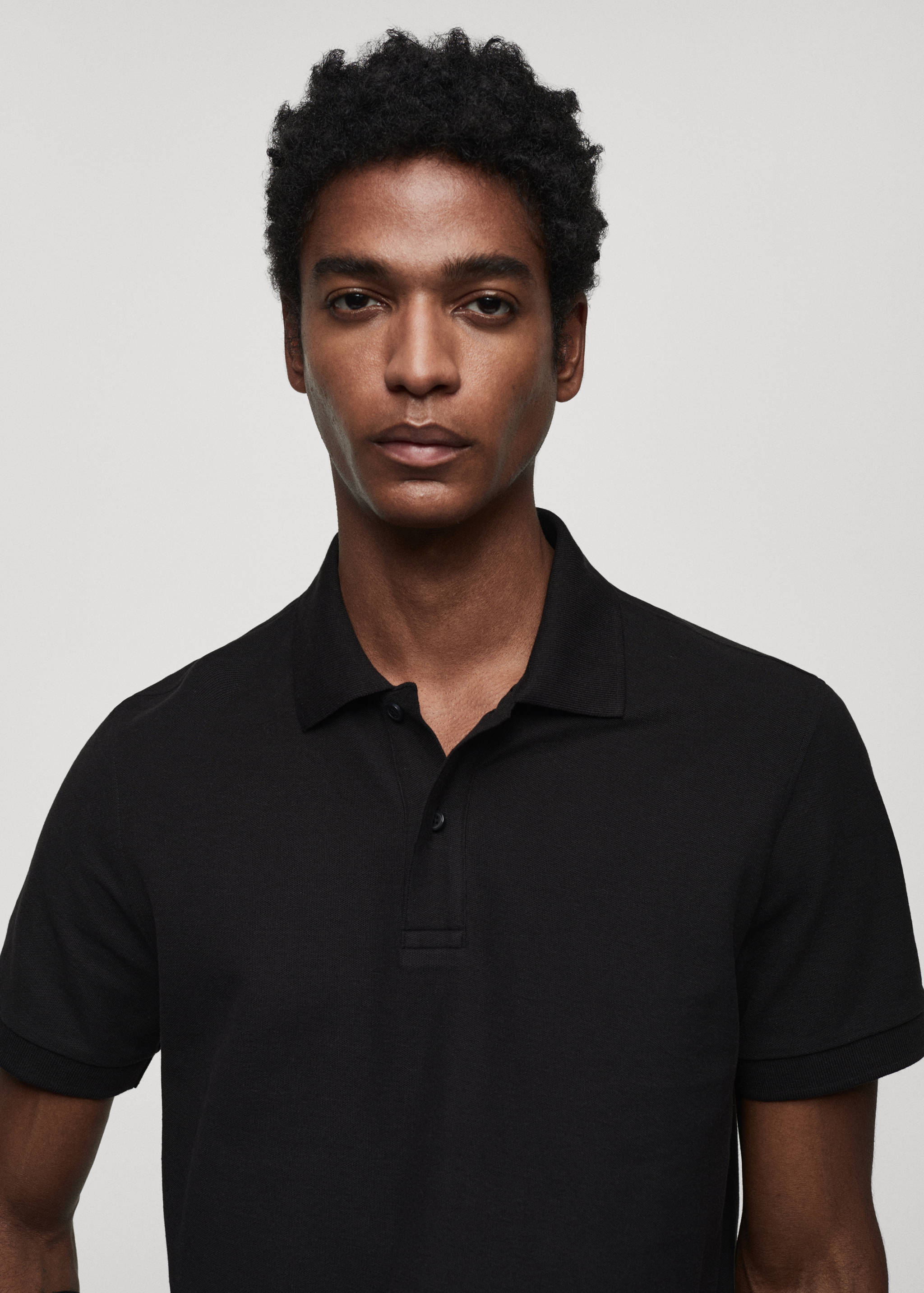 100% cotton pique polo shirt - Details of the article 1