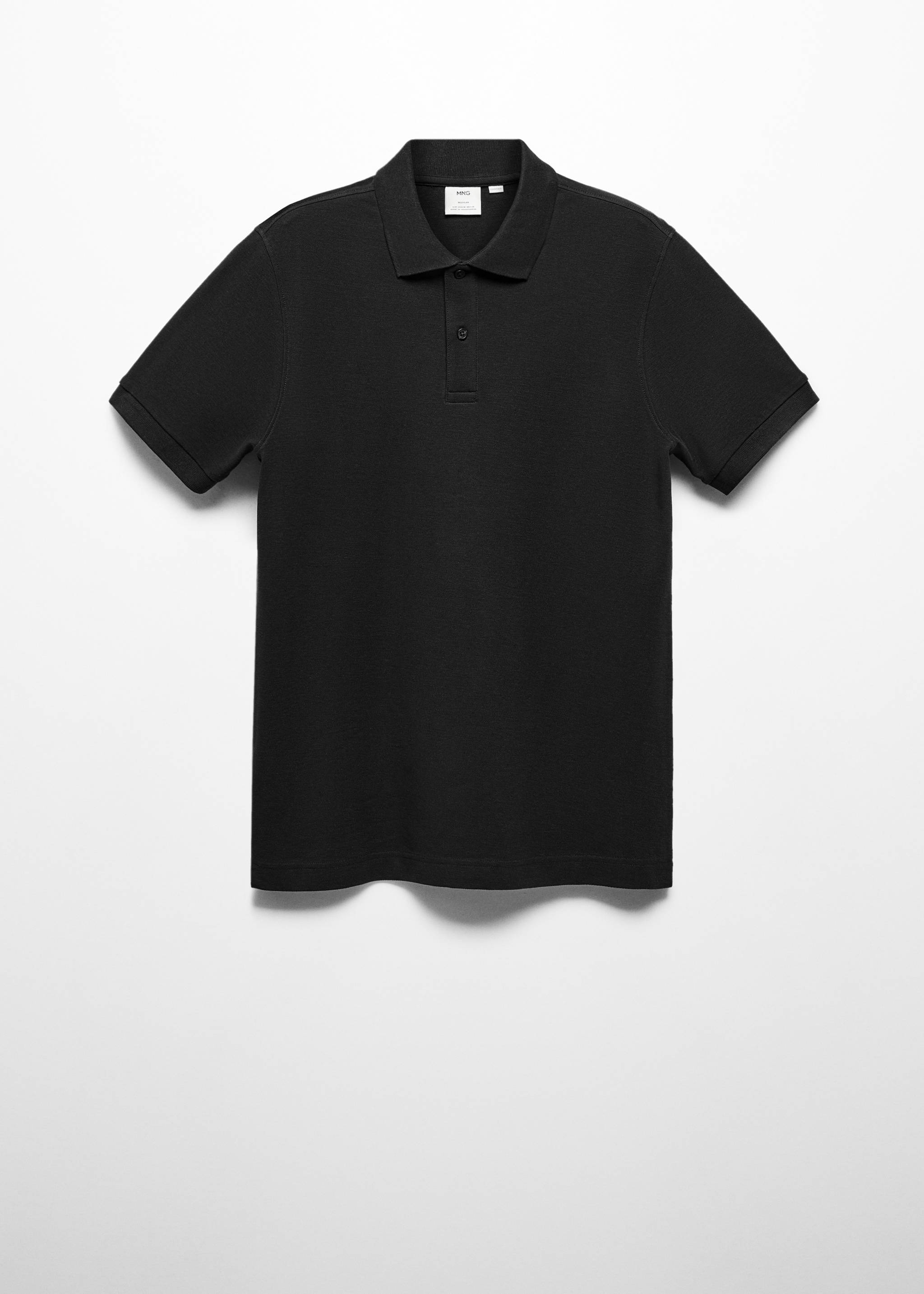 100% cotton pique polo shirt - Article without model