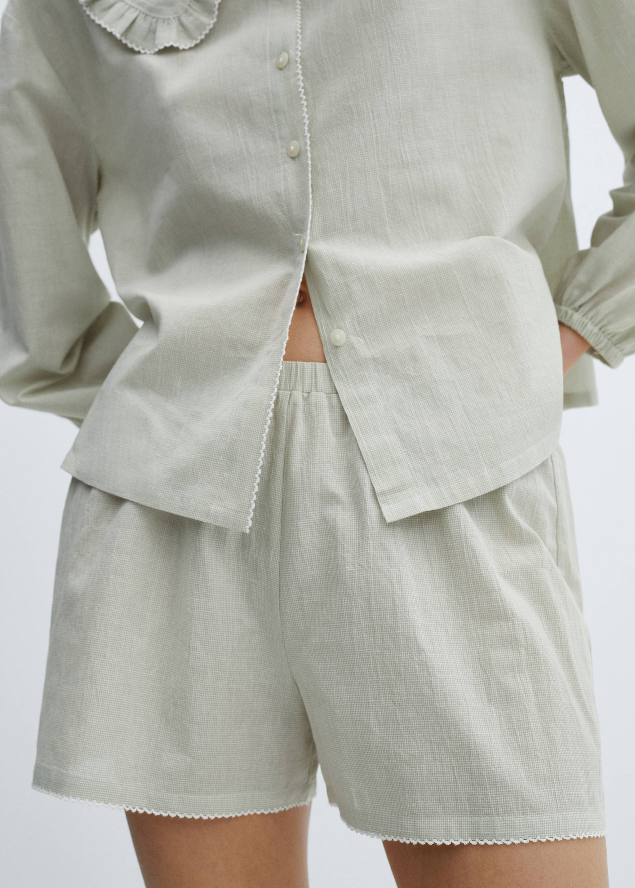 Two-piece flannel pyjamas - Details of the article 6