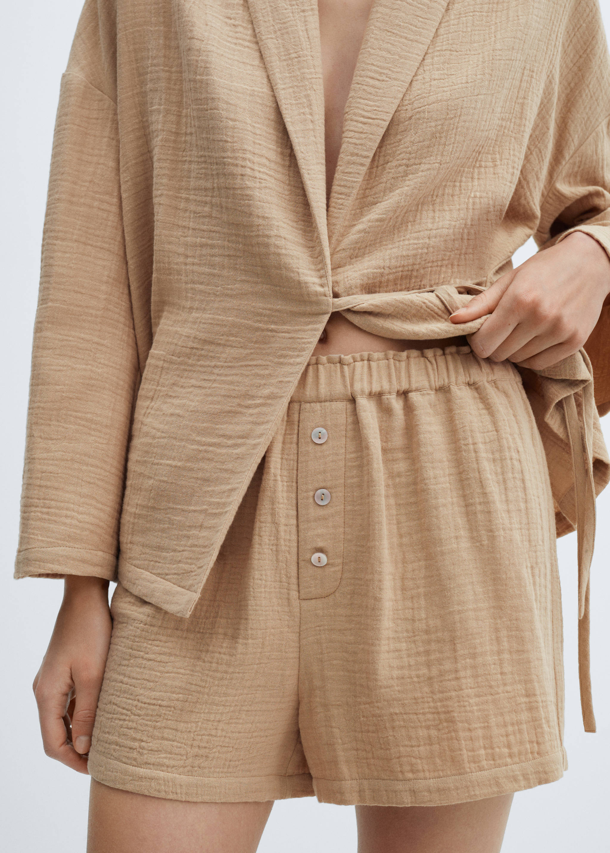 Short pyjama gaze de coton - Détail de l'article 6