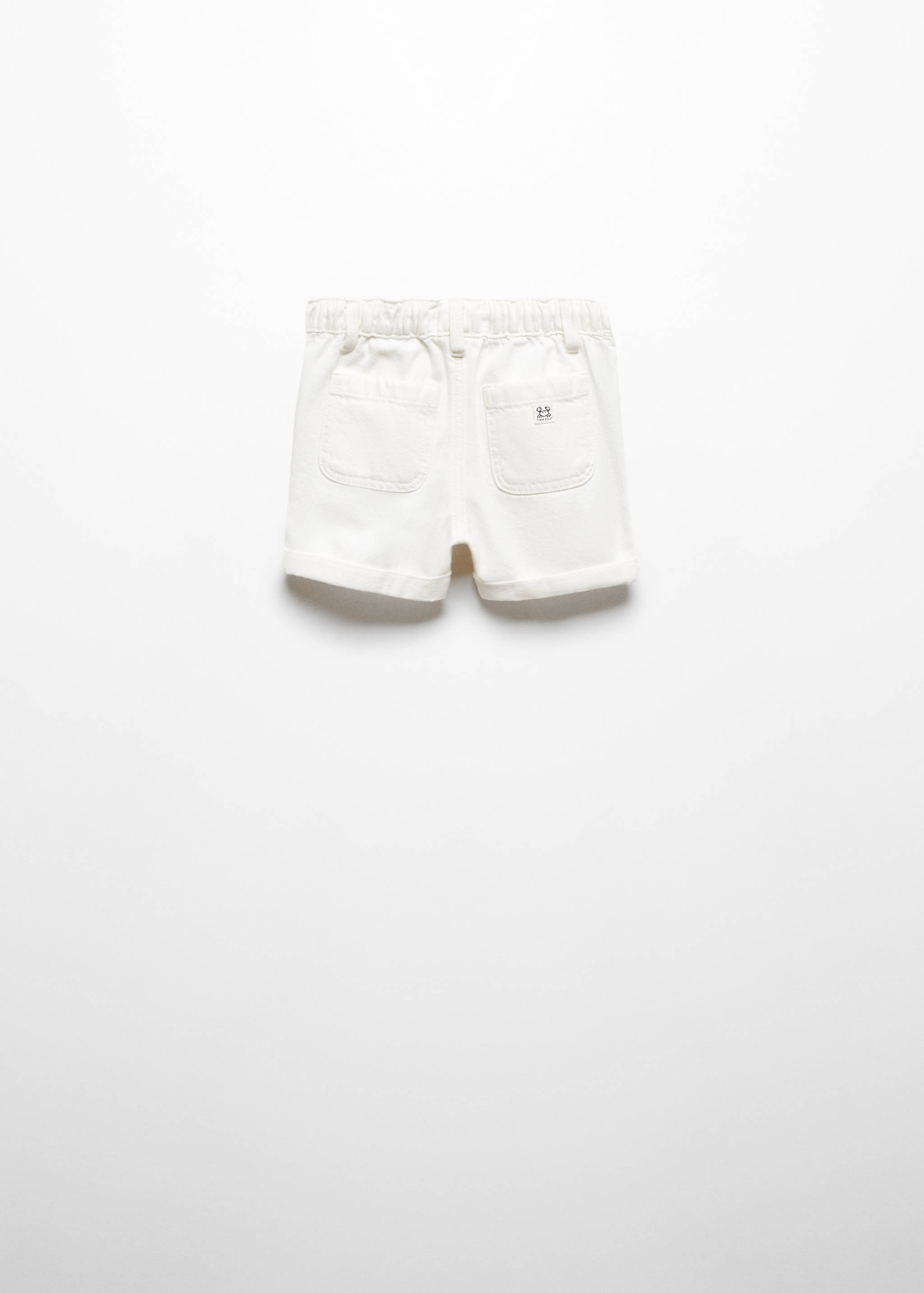 Bermuda denim taille élastique - Verso de l’article