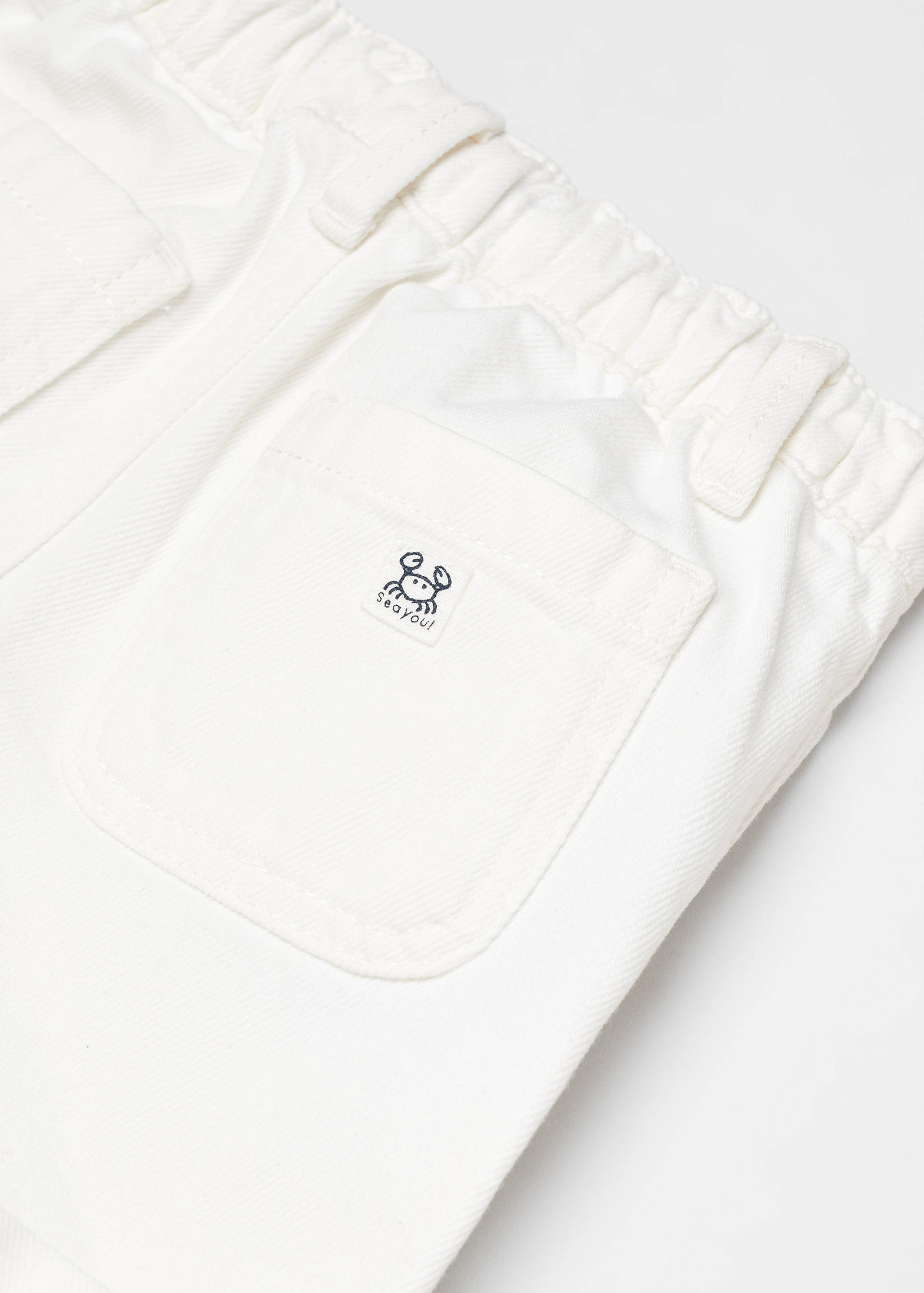 Bermuda denim taille élastique - Détail de l'article 0