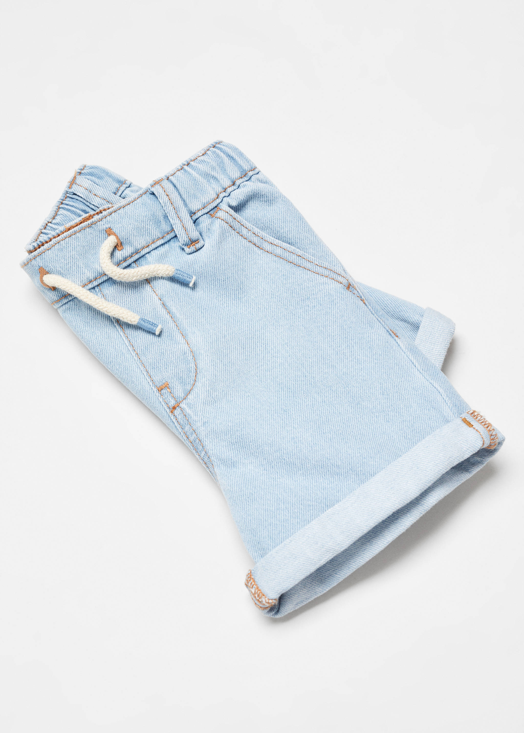 Джинсовые бермуды с эластичным поясом - Деталь изделия 8