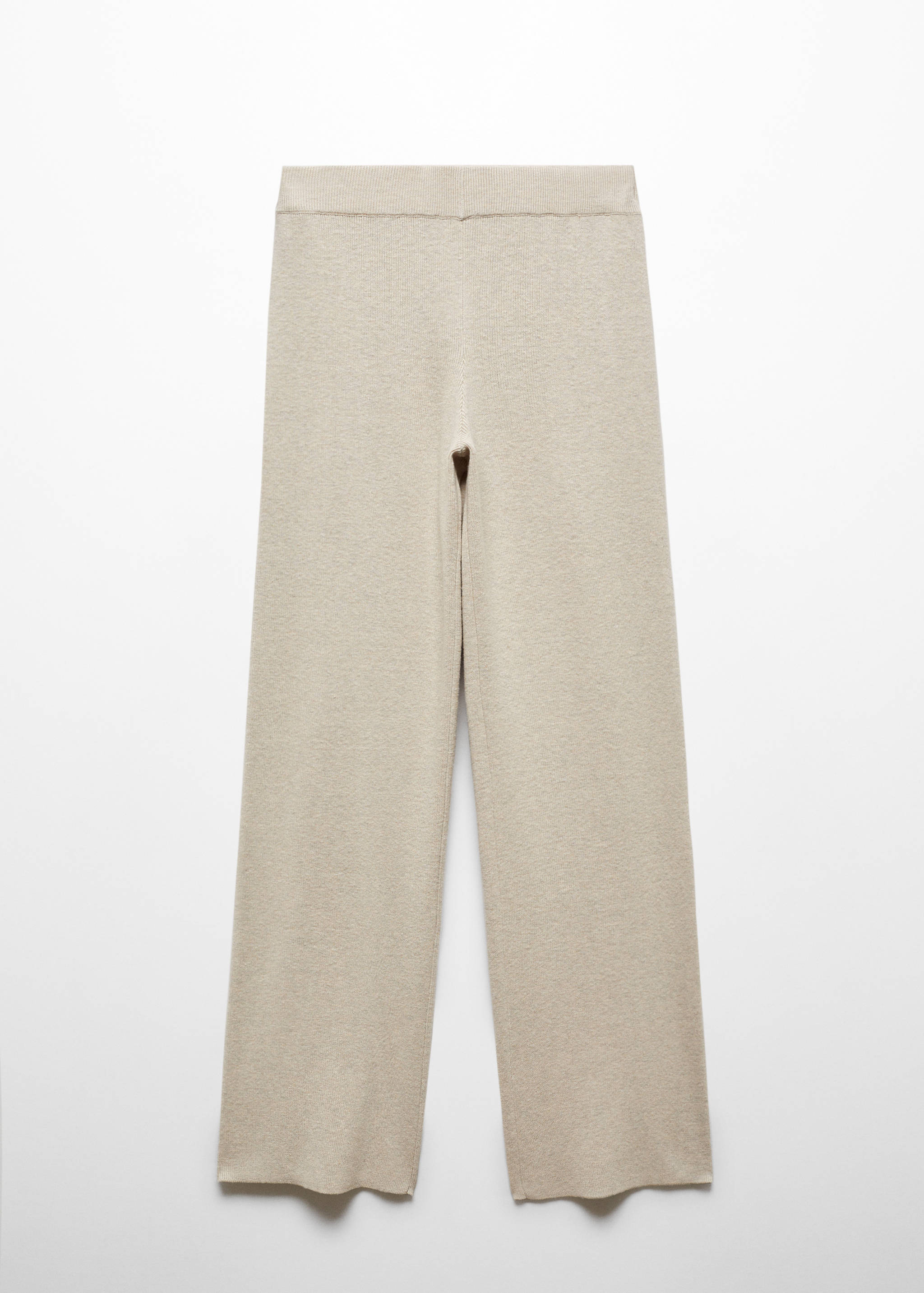 Straight knitted trousers - Article without model