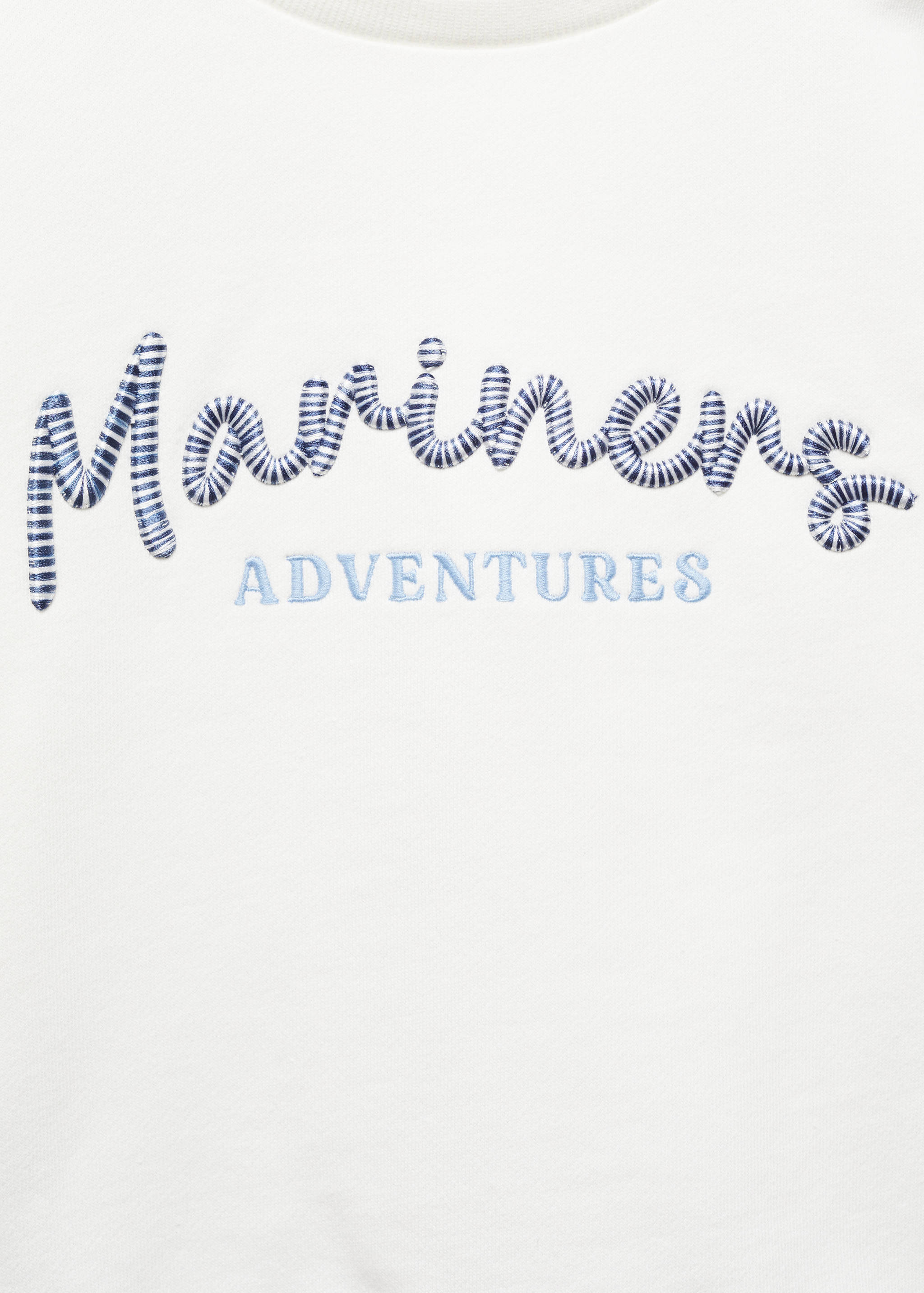 Хлопковый свитшот с рельефной надписью - Деталь изделия 8