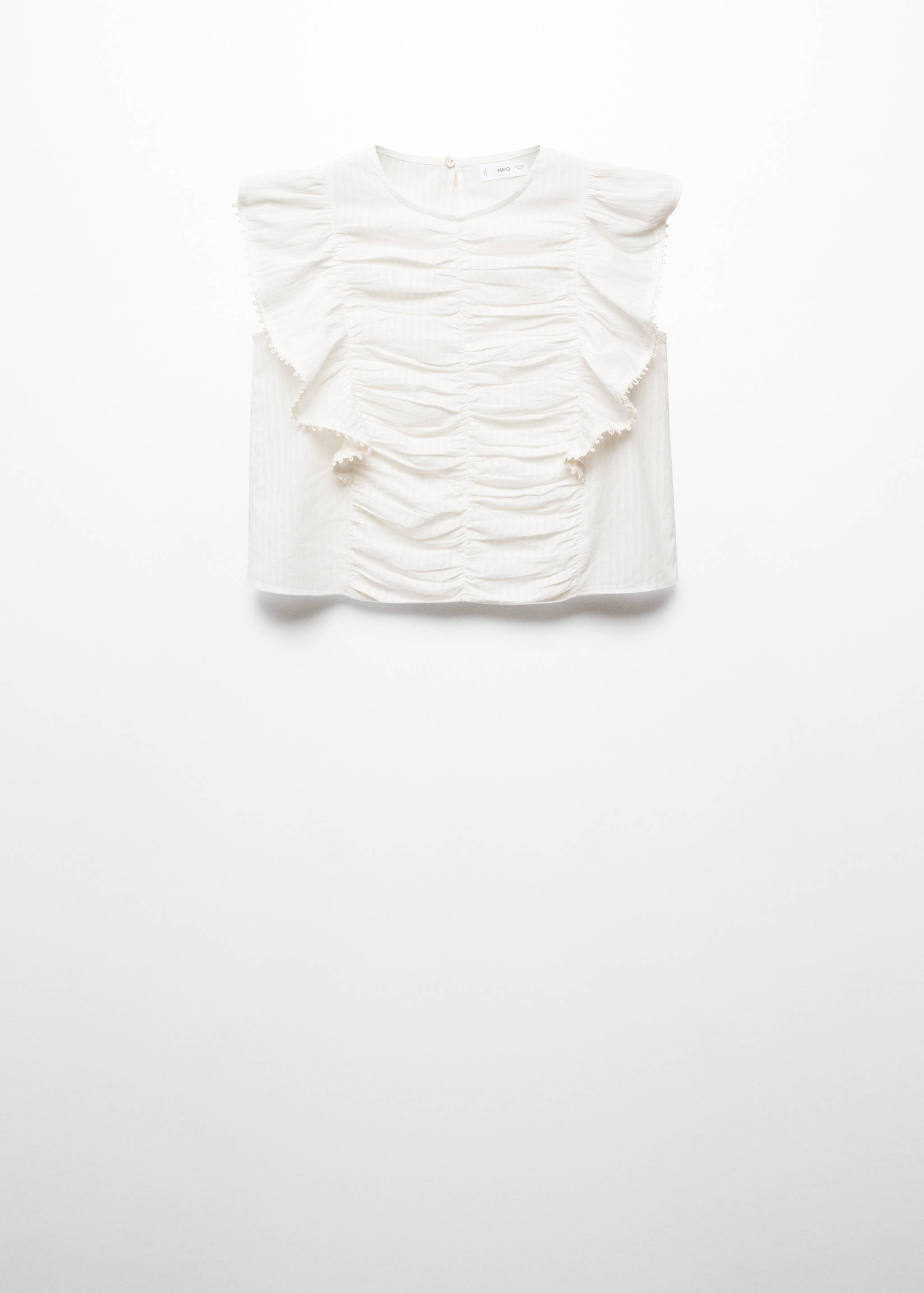 Blusa fruncida volantes - Artículo sin modelo