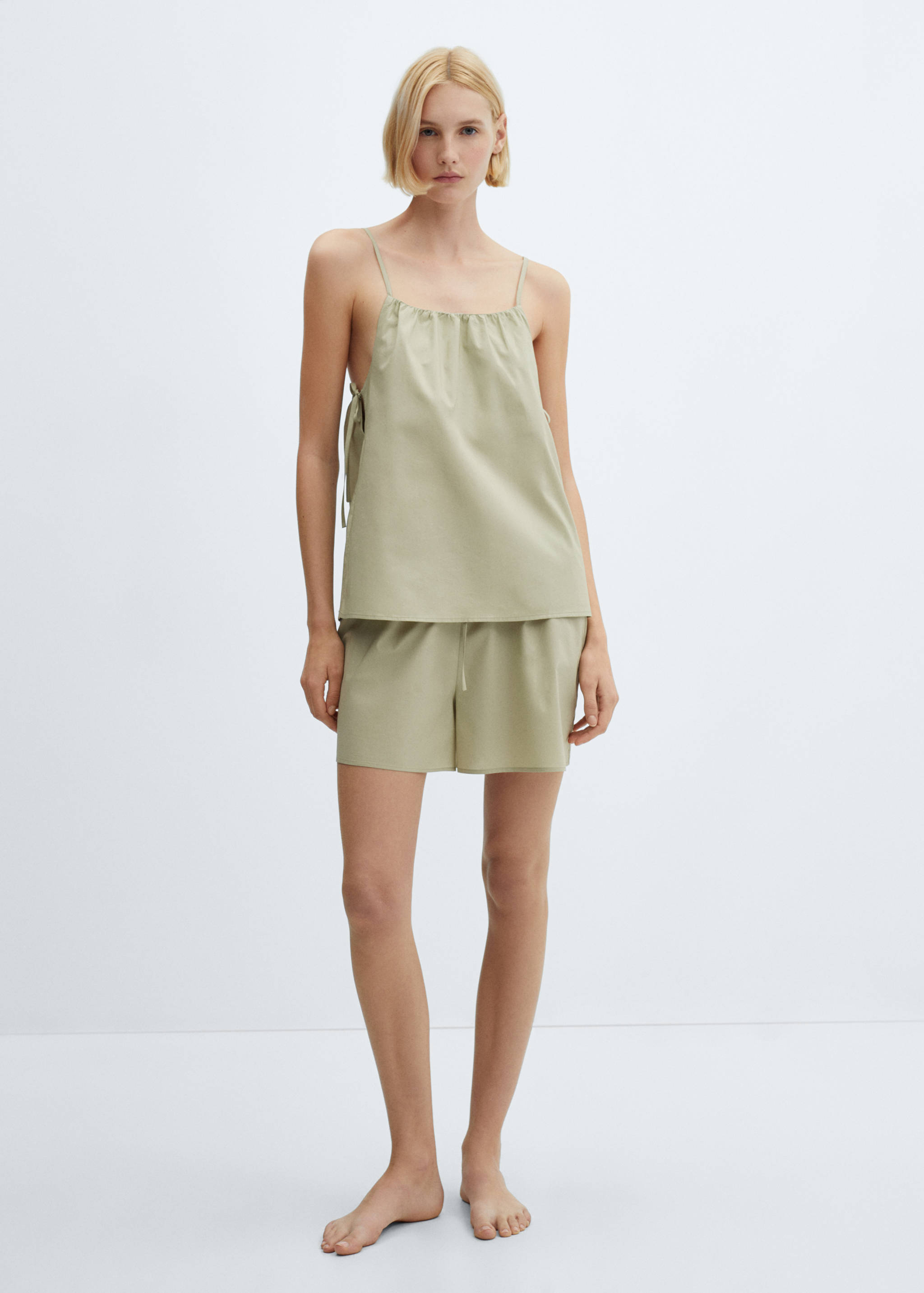 Cotton pyjama top - General plane