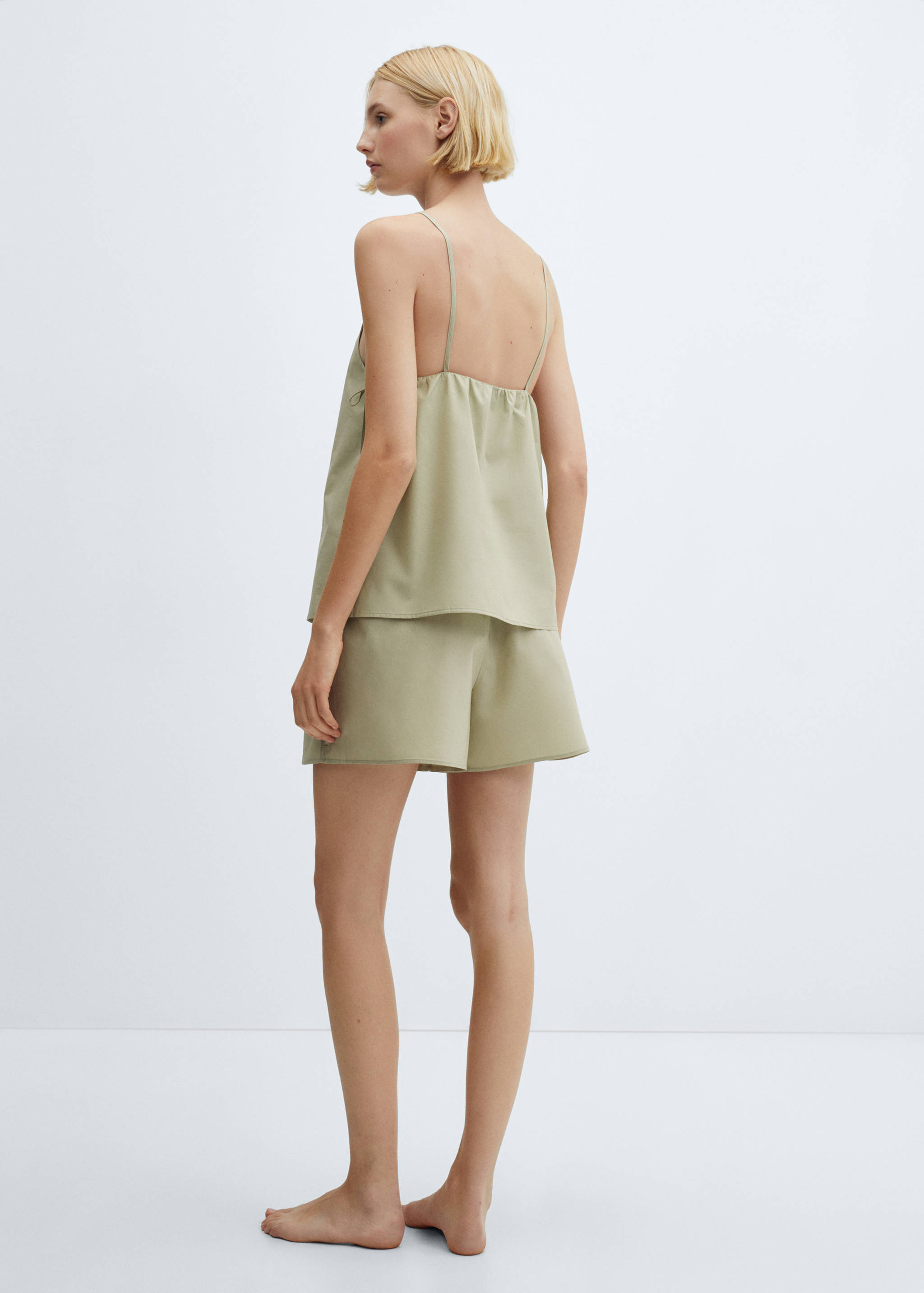 Cotton pyjama top - Reverse of the article