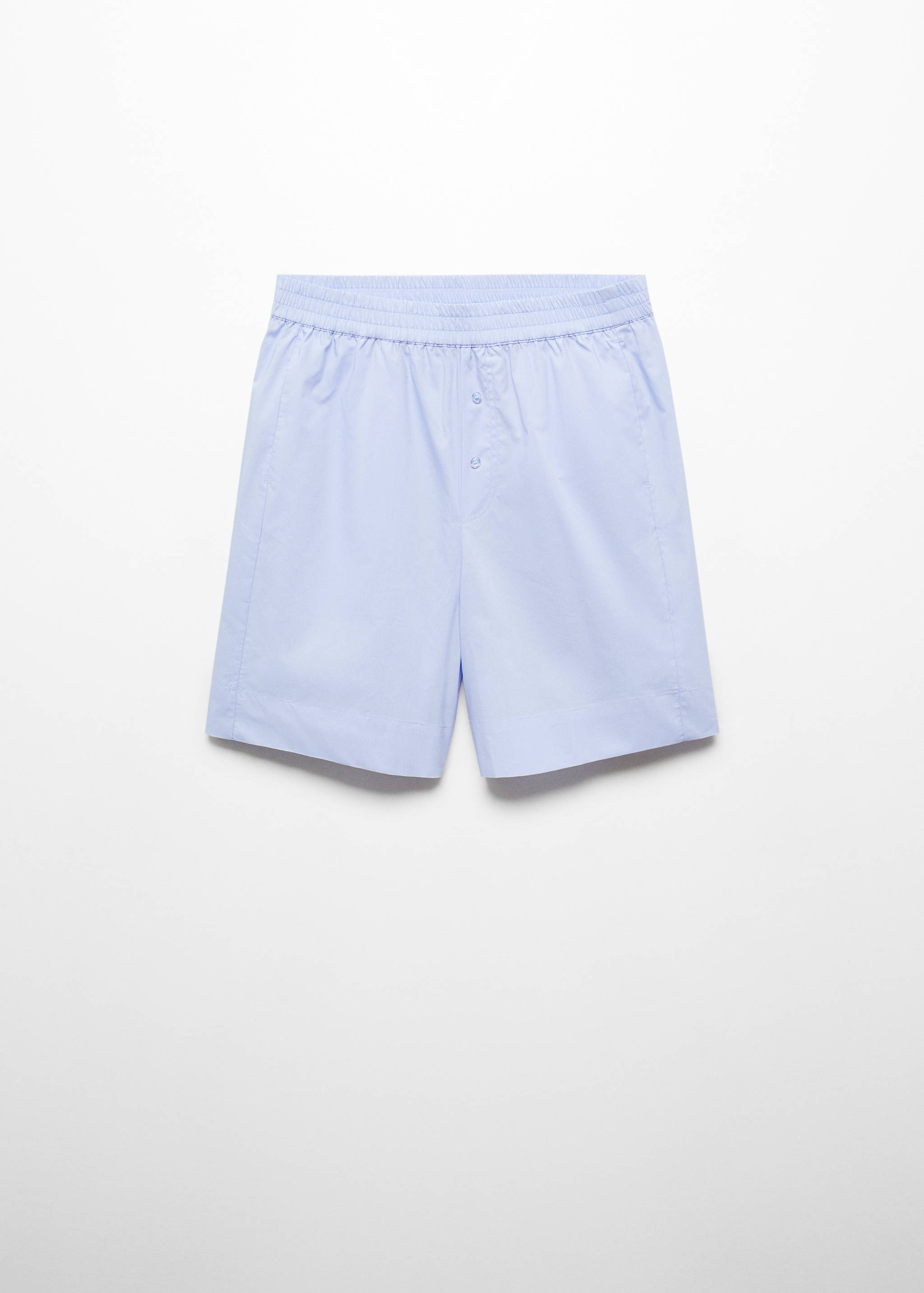 Cotton pyjama shorts with elastic waist - Article without model