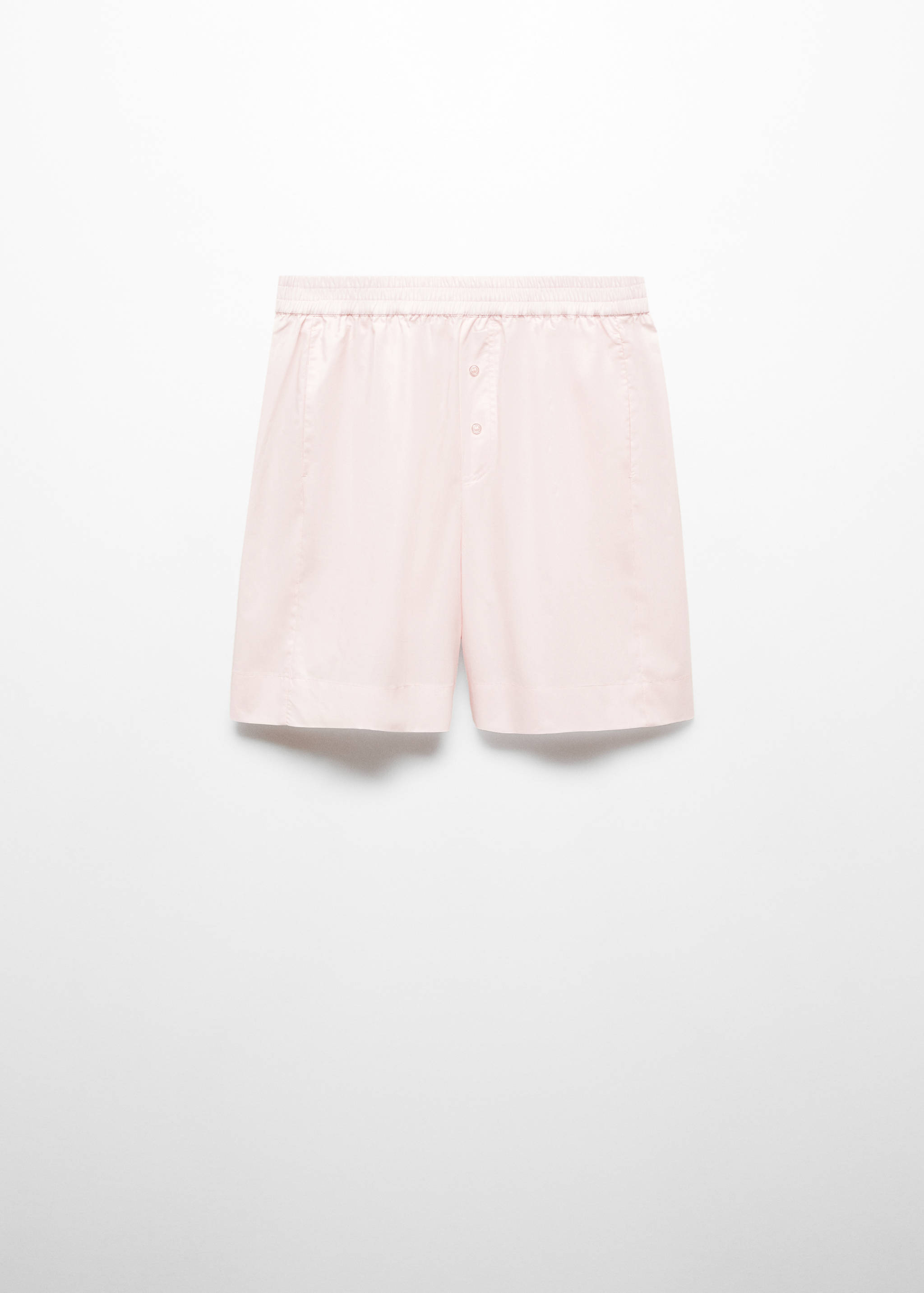 Cotton pyjama shorts with elastic waist - Article without model
