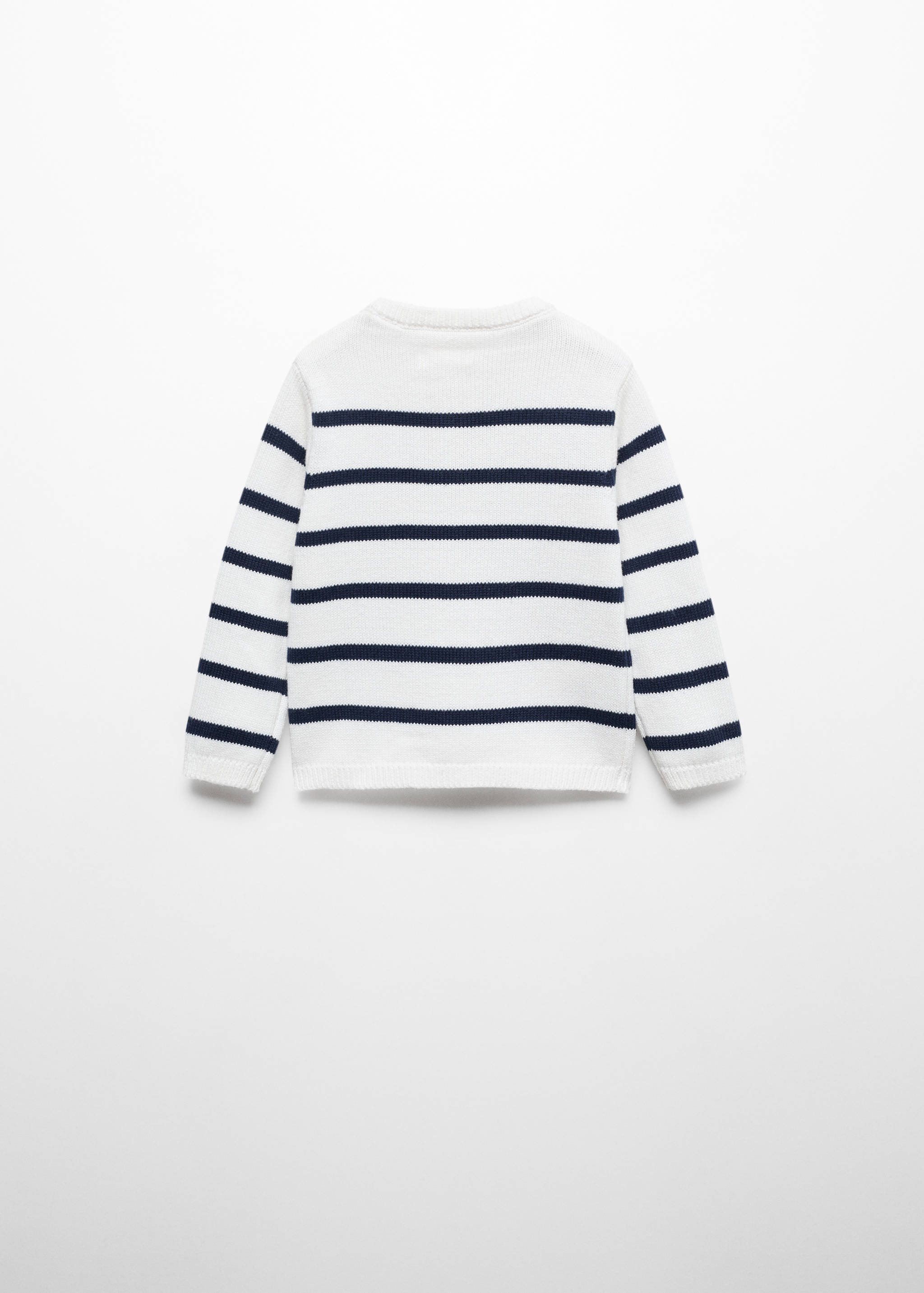 Knit striped sweater - Reverse of the article