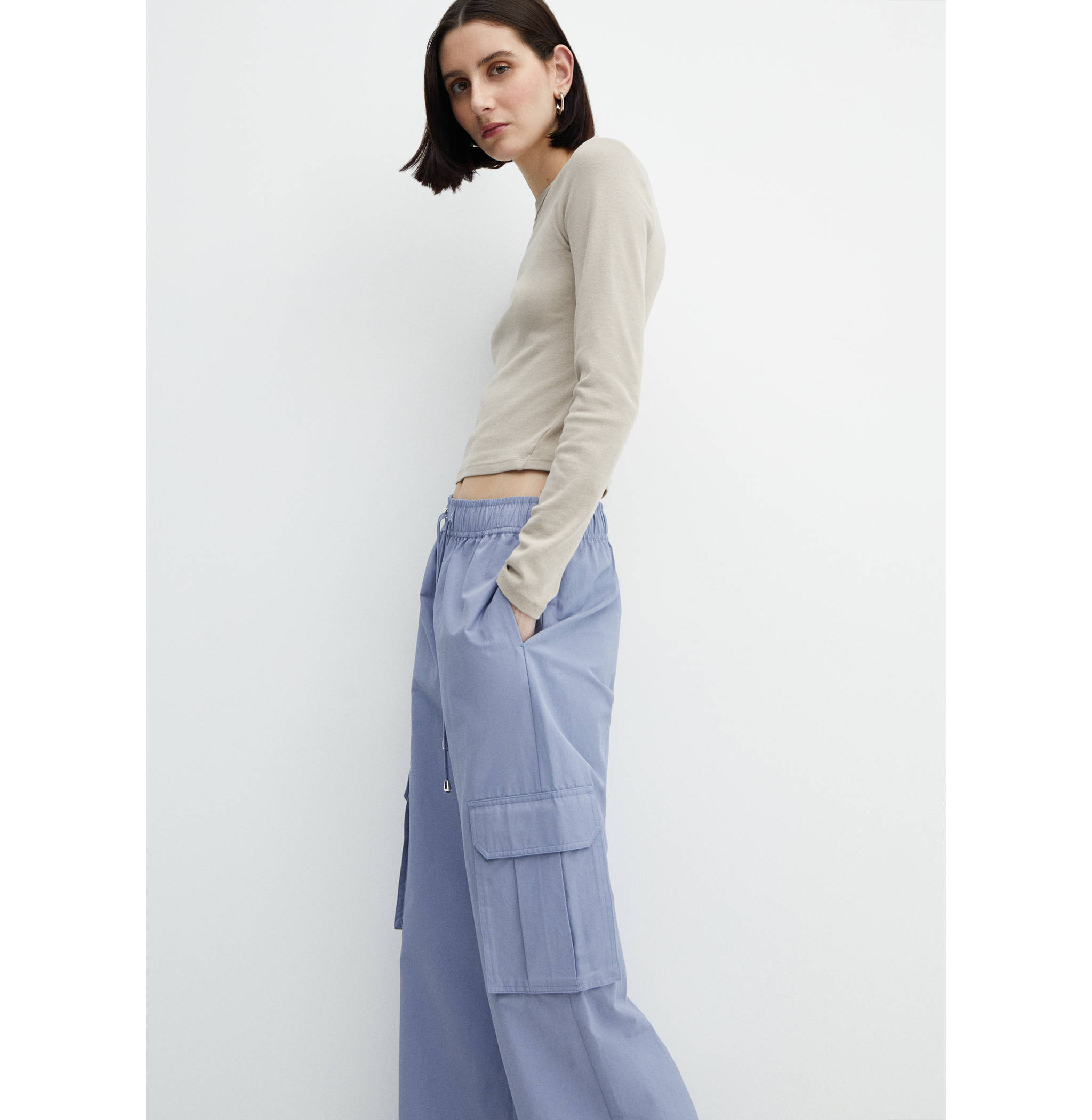 Pantalón cargo cintura elástica - Detalle del artículo 6