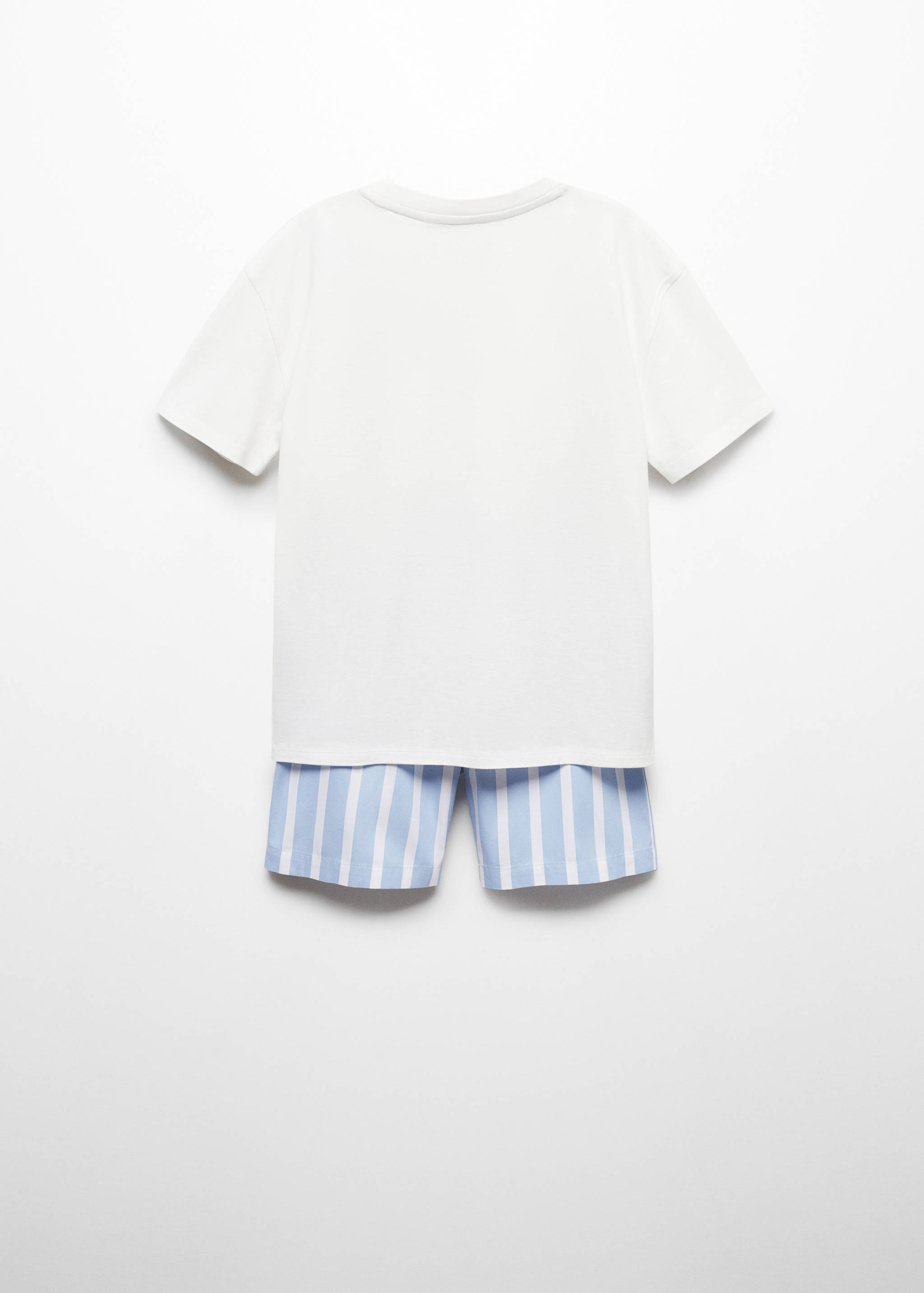 Striped cotton short pyjamas - Reverse of the article