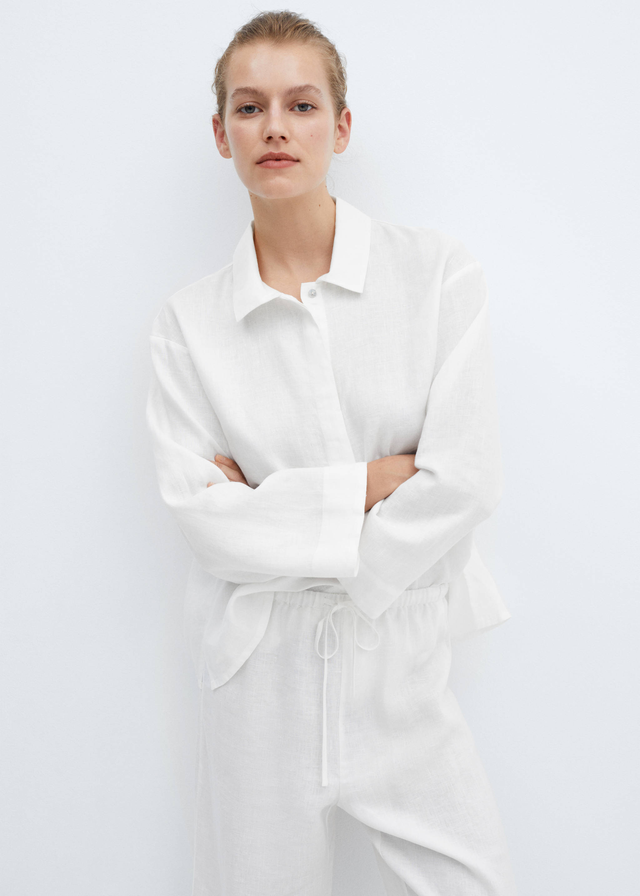 Pantalón pijama 100% lino - Detalle del artículo 1