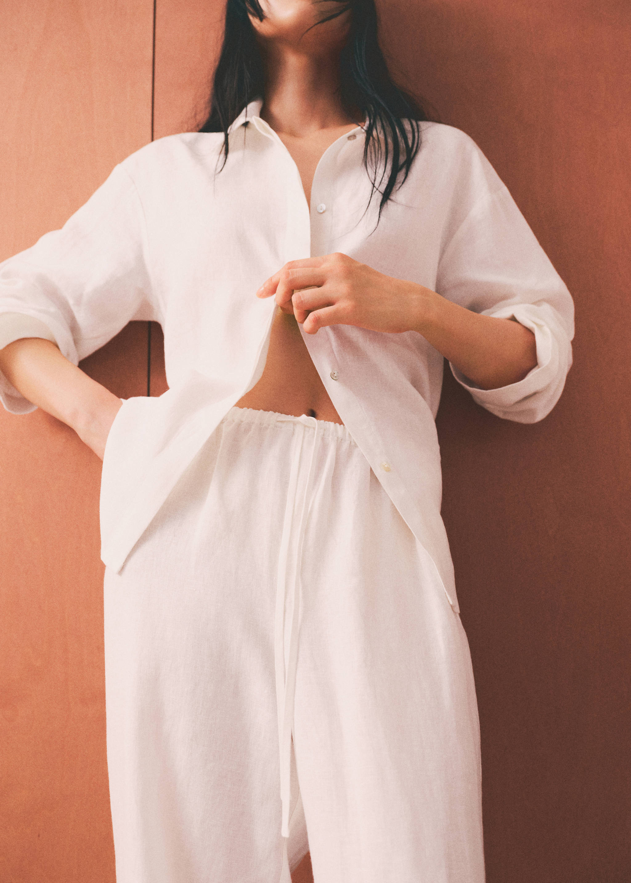 Pantalón pijama 100% lino - Detalle del artículo 6