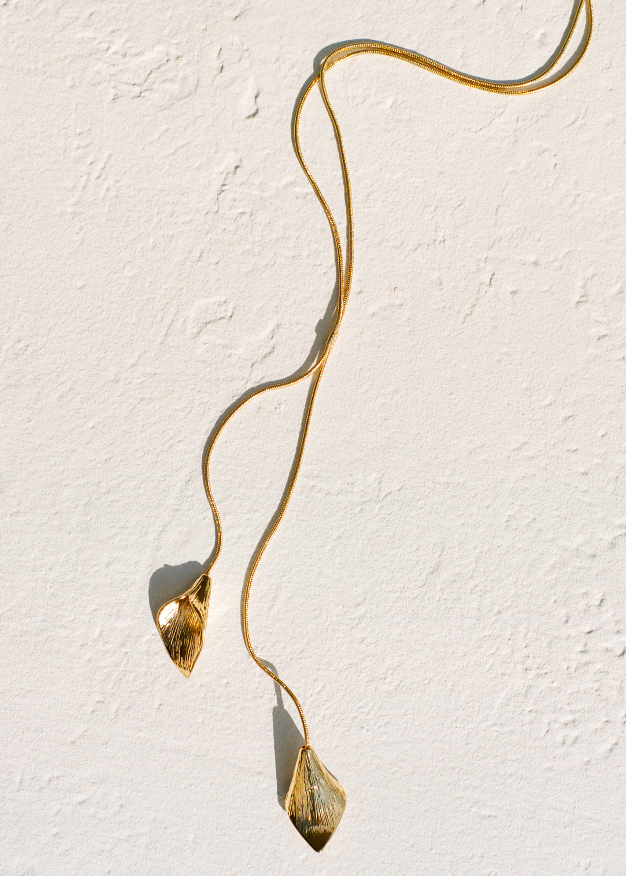 Leaf long necklace - General plane