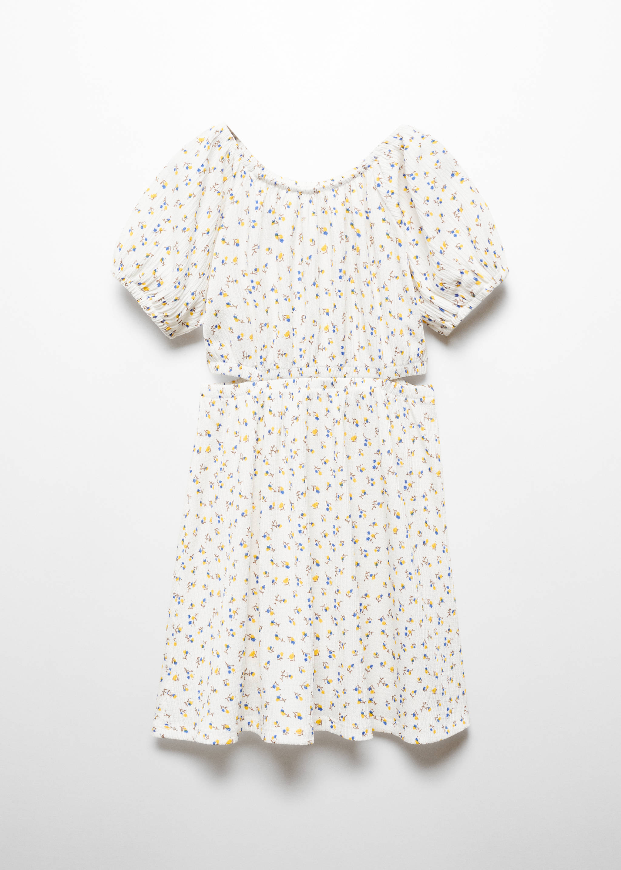 花朵镂空连衣裙 - null