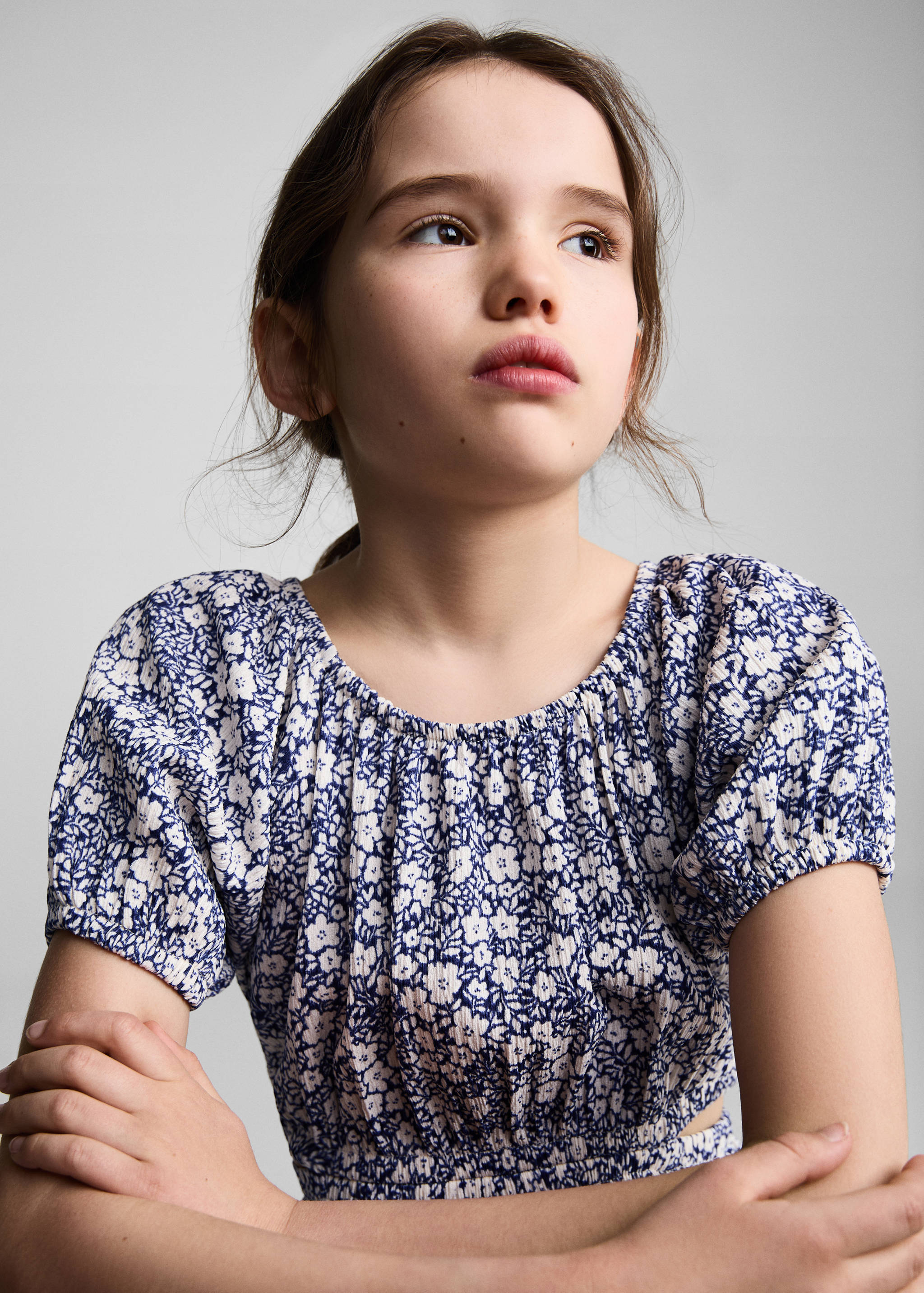 花朵镂空连衣裙 - null