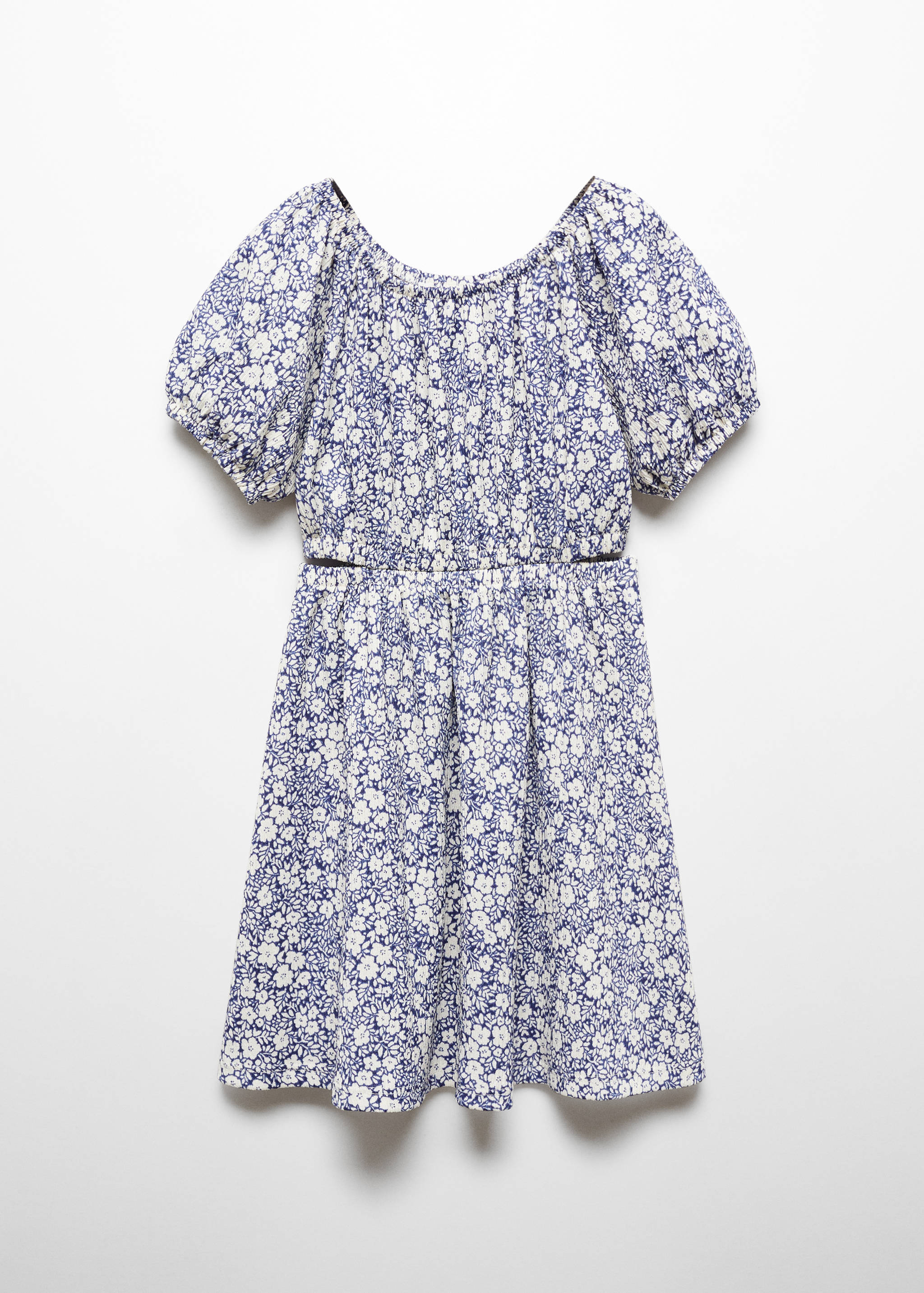 花朵镂空连衣裙 - null