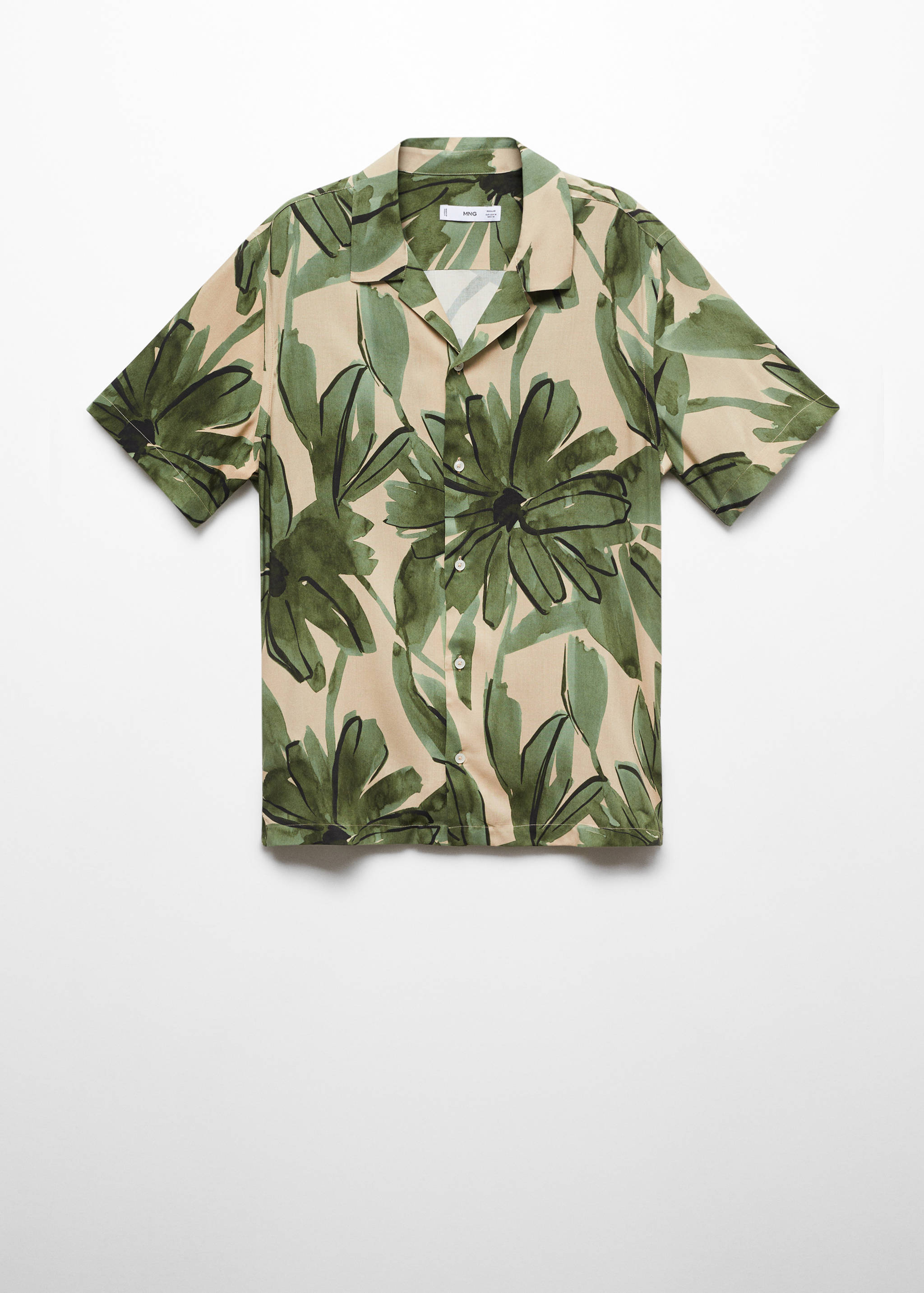 Camisa fluída estampado tropical - Artículo sin modelo