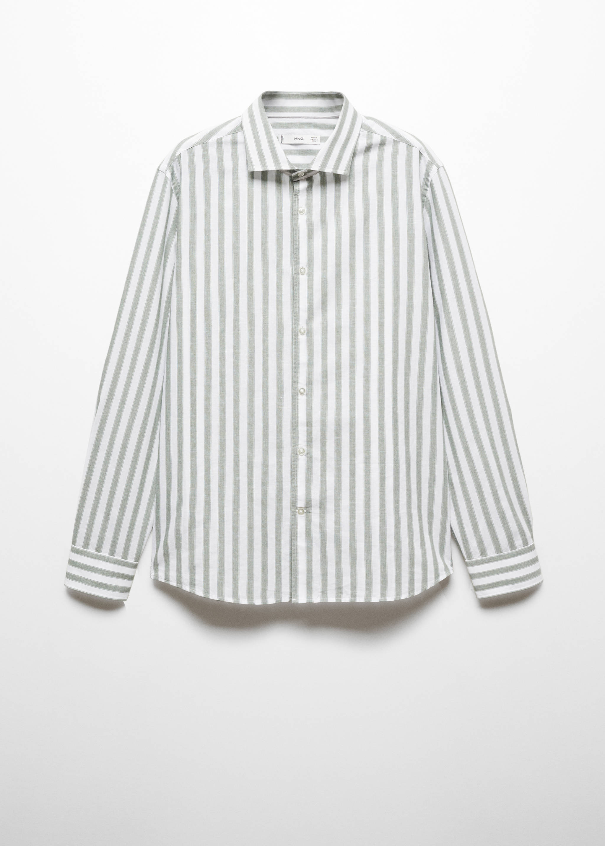 Chemise rayures Tencel et lin mélangés - Article sans modèle