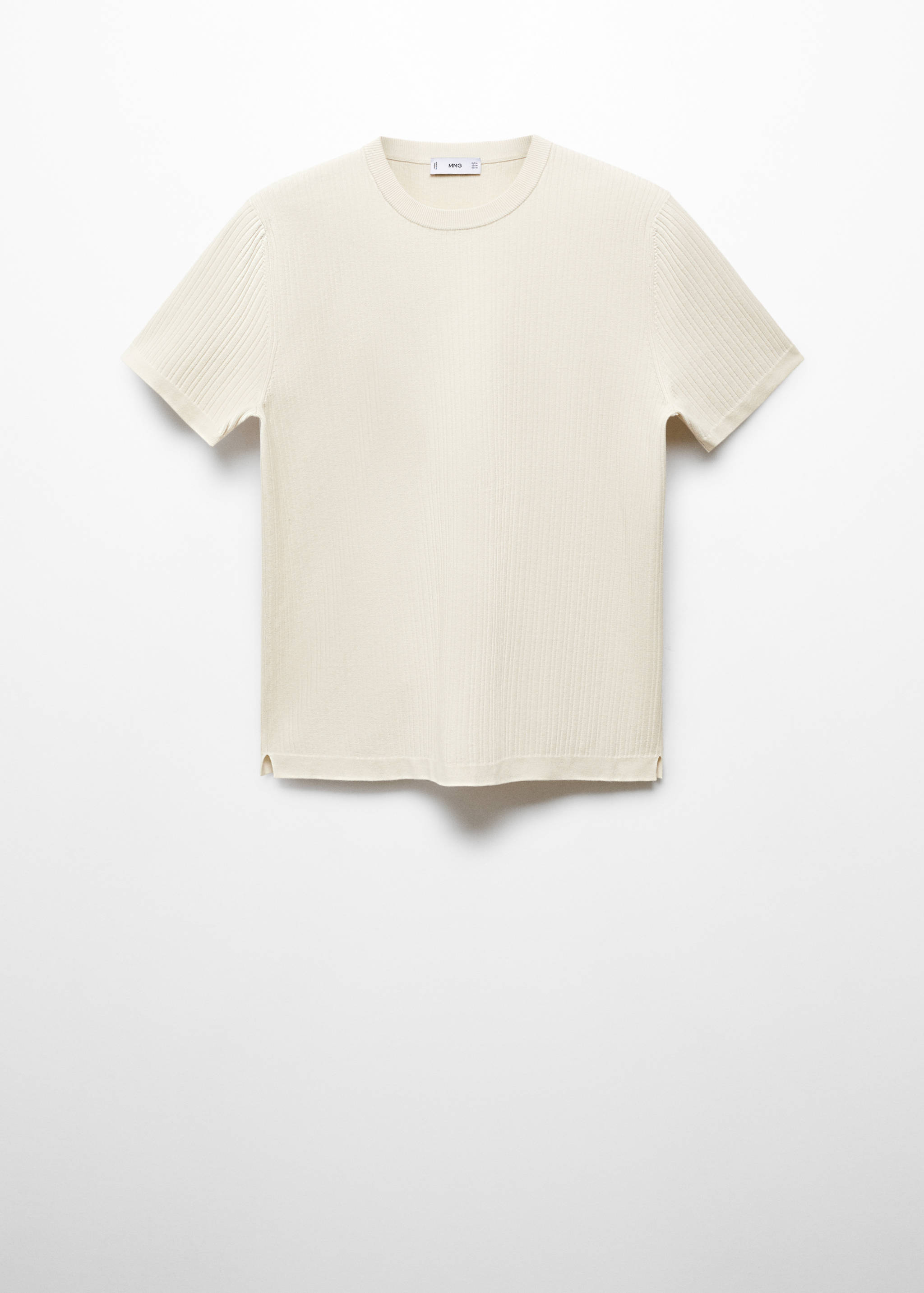 T-shirt maille côtelée - Article sans modèle