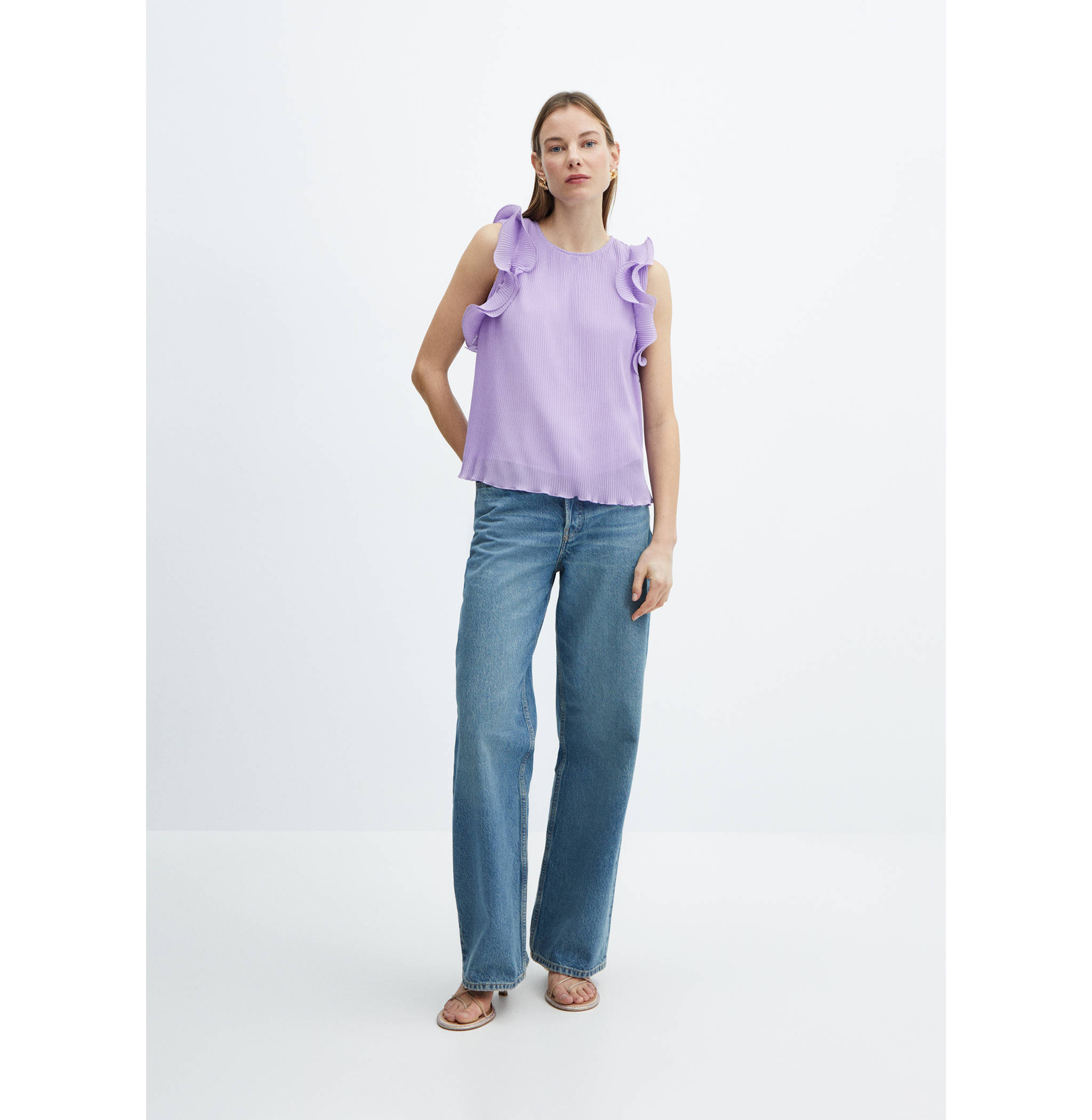 Ruffle pleated top - General plane