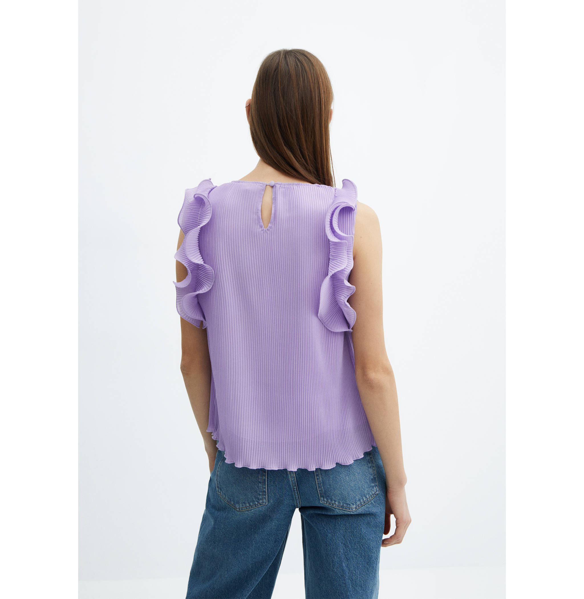 Ruffle pleated top - Reverse of the article