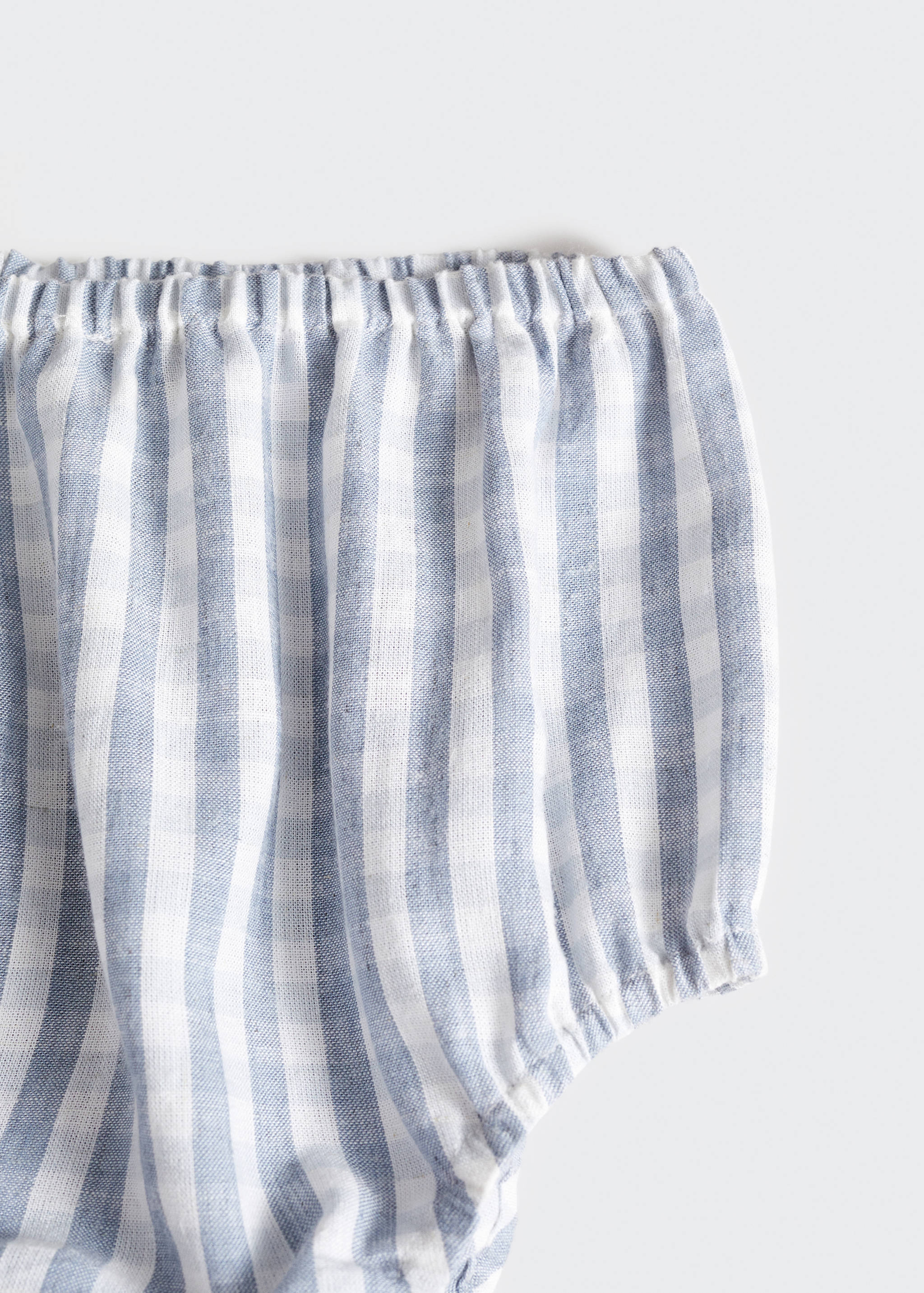 Gingham-check dress and nappy cover - Details of the article 8