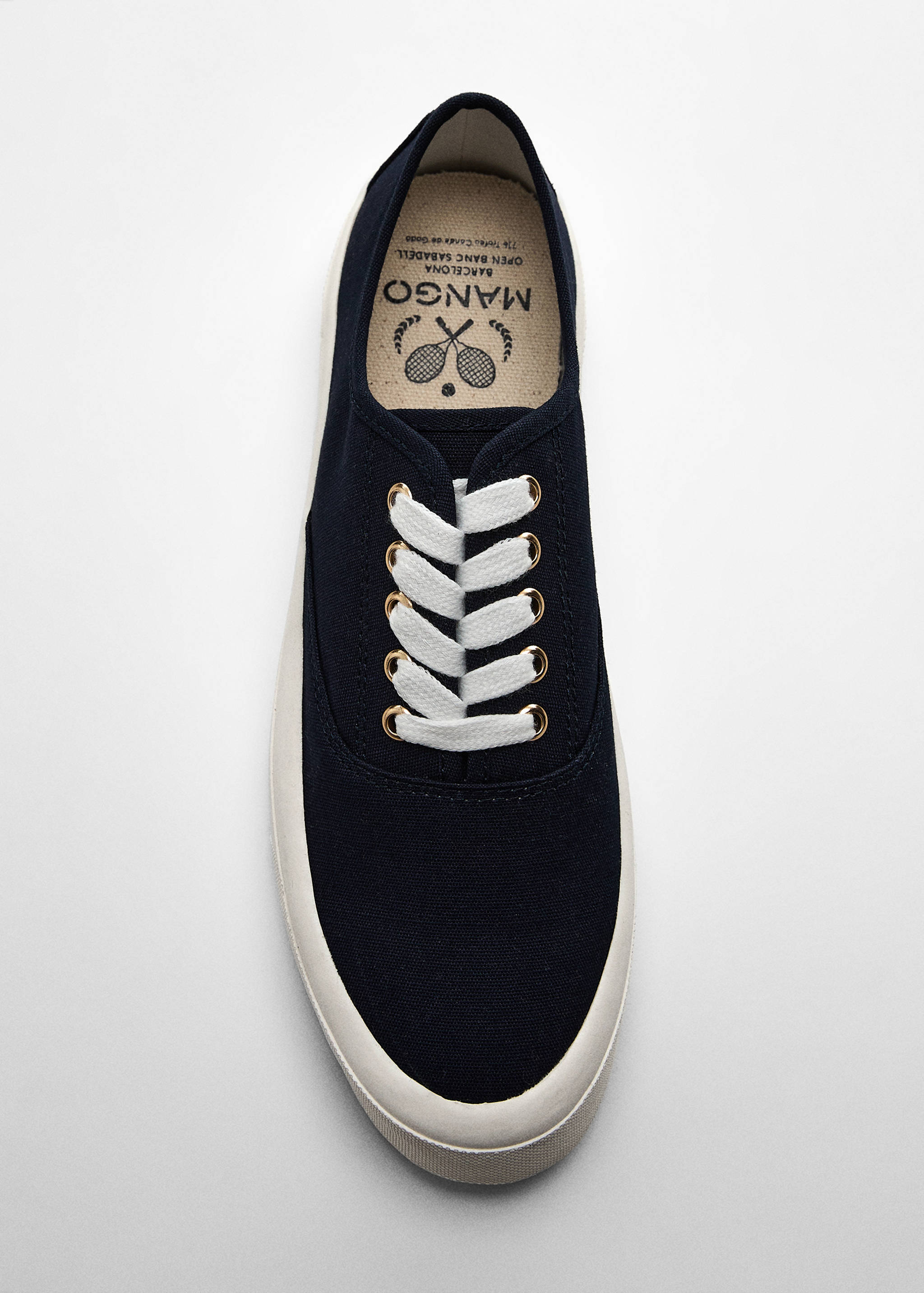 Canvas laced sneakers - Details of the article 5