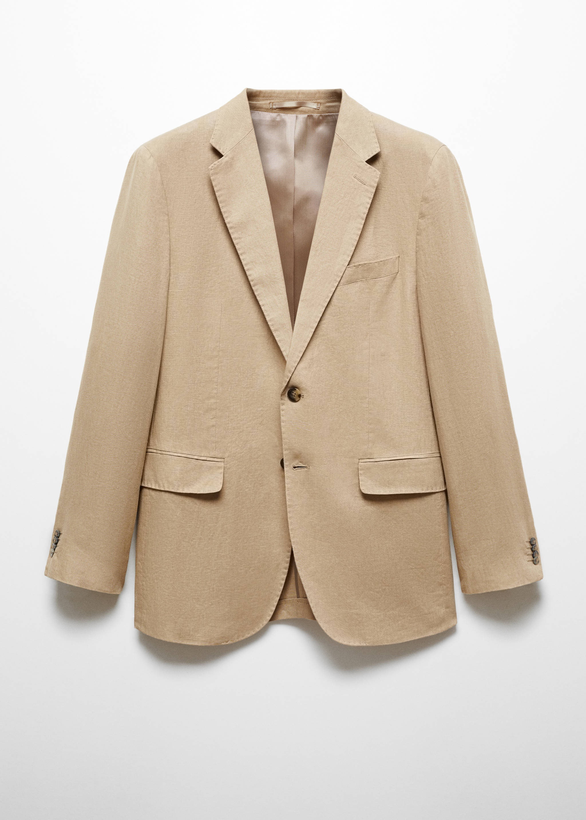 100% linen slim-fit suit jacket - Article without model