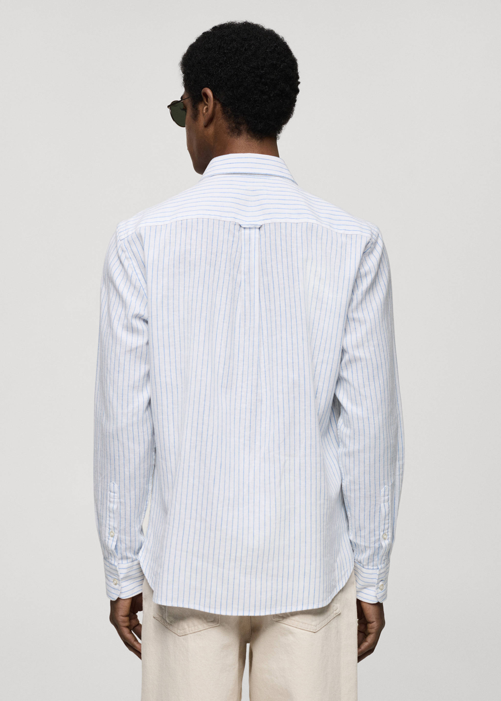 Chemise regular-fit lin rayures - Verso de l’article