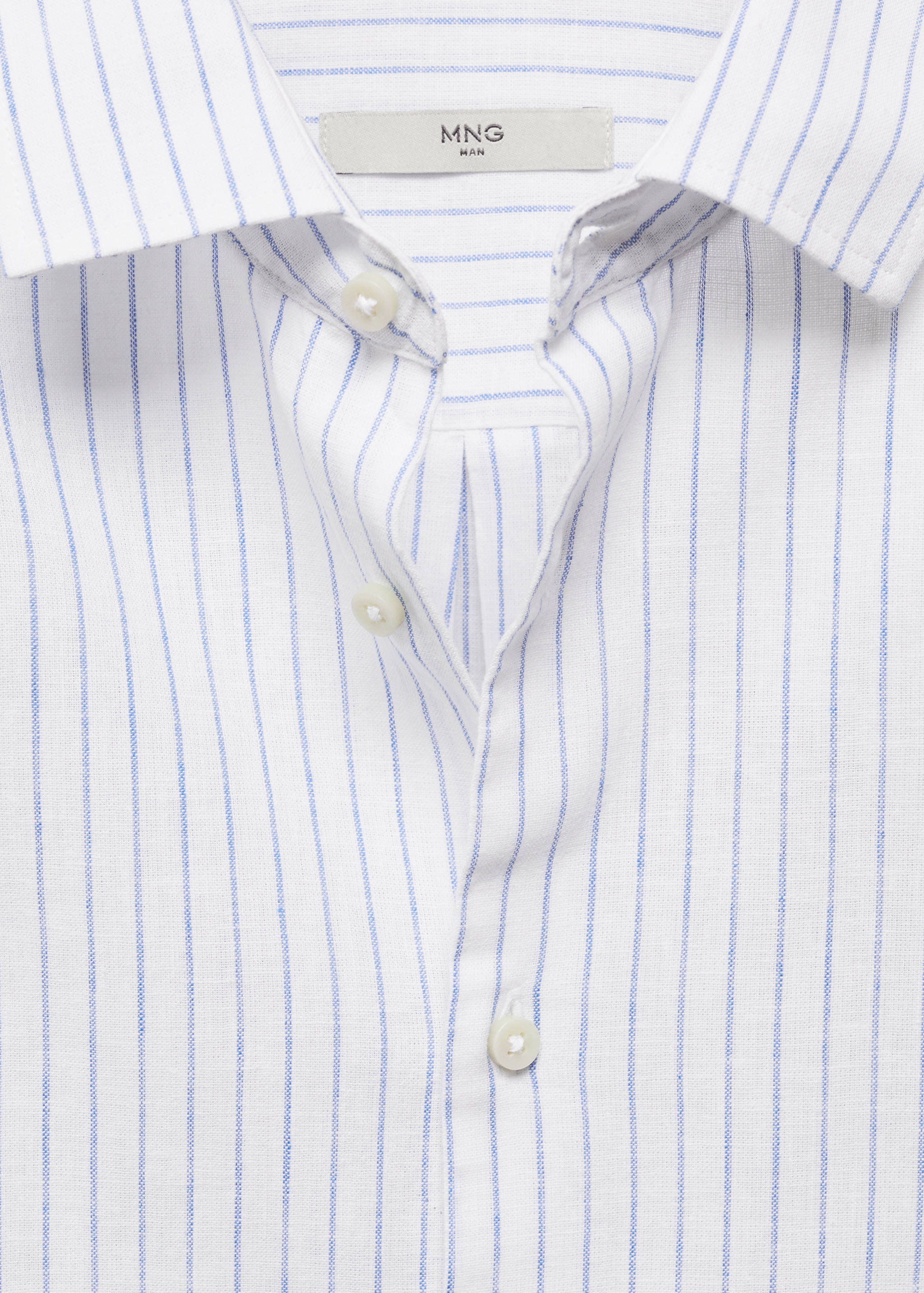 Chemise regular-fit lin rayures - Détail de l'article 8