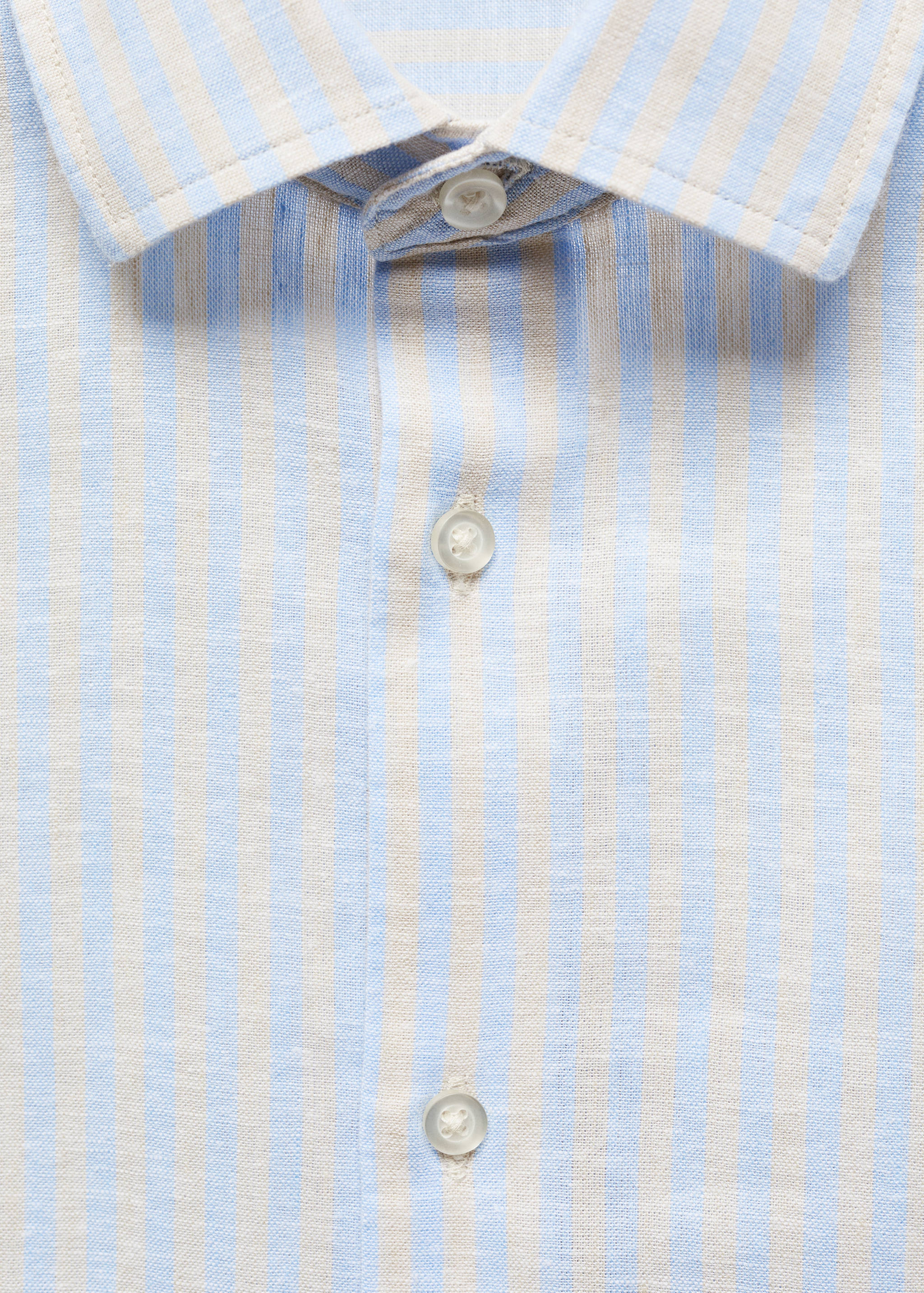 Chemise regular-fit lin rayures - Détail de l'article 8
