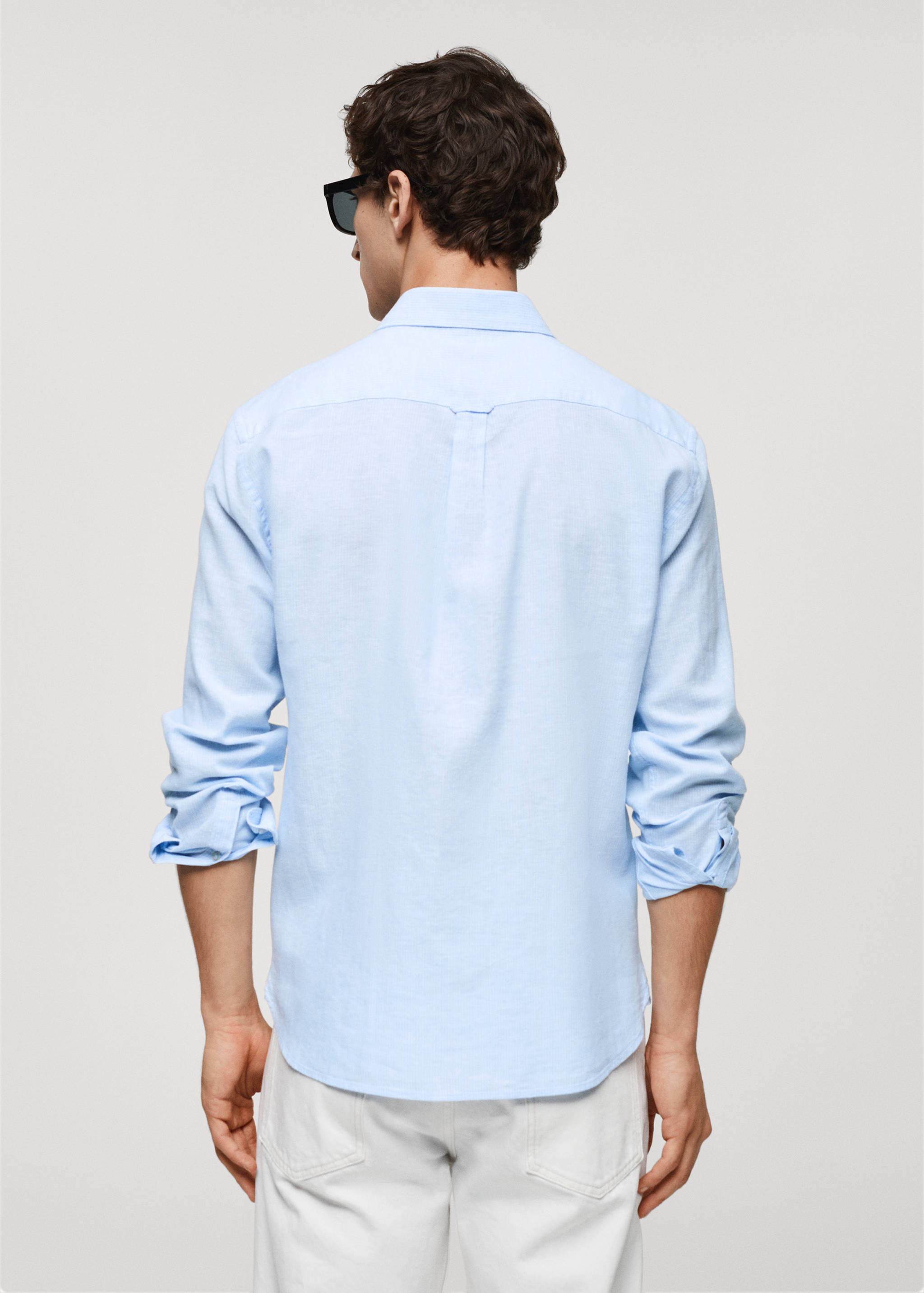 Chemise regular-fit lin rayures - Verso de l’article
