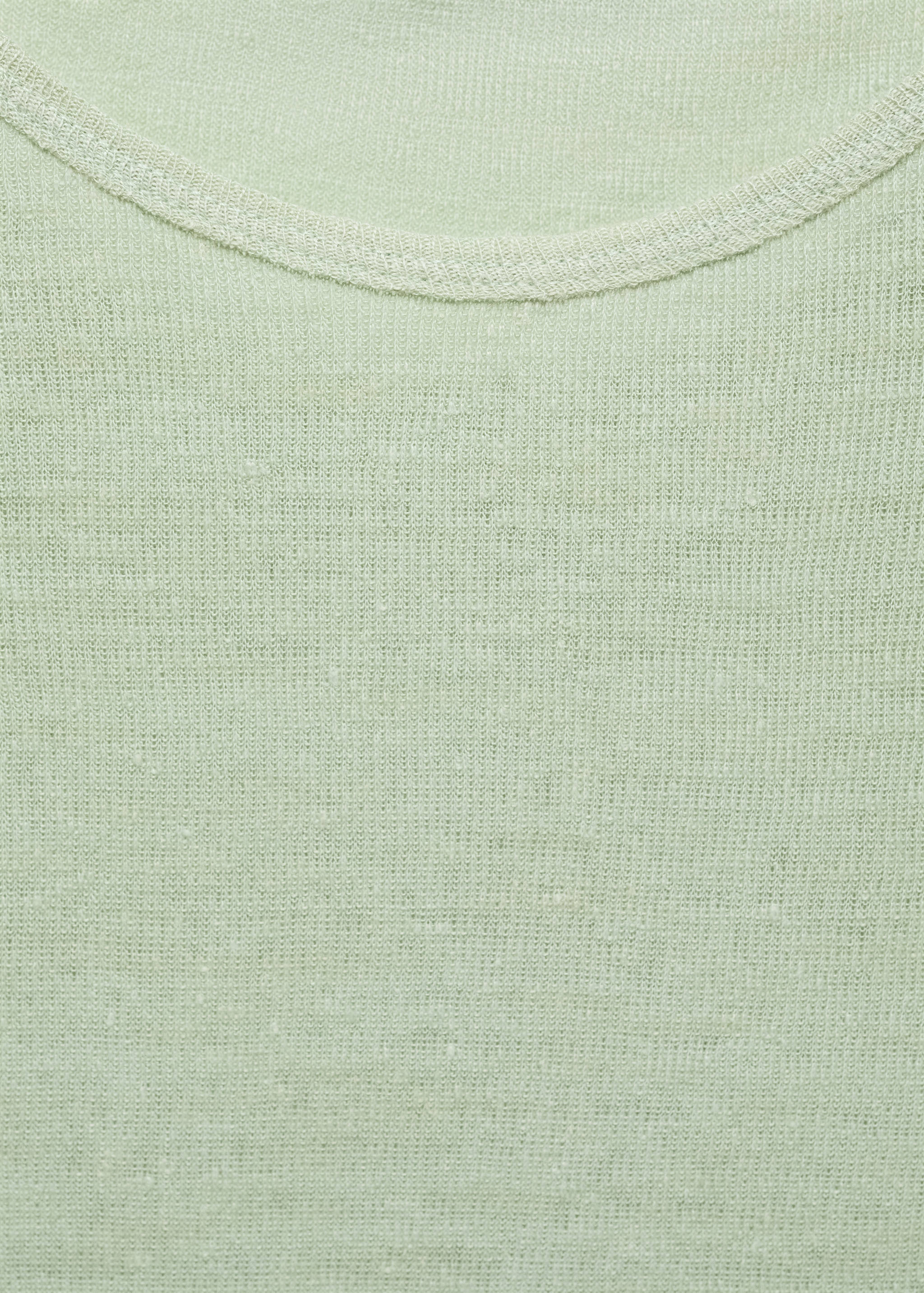 Short-sleeved linen t-shirt - Details of the article 8