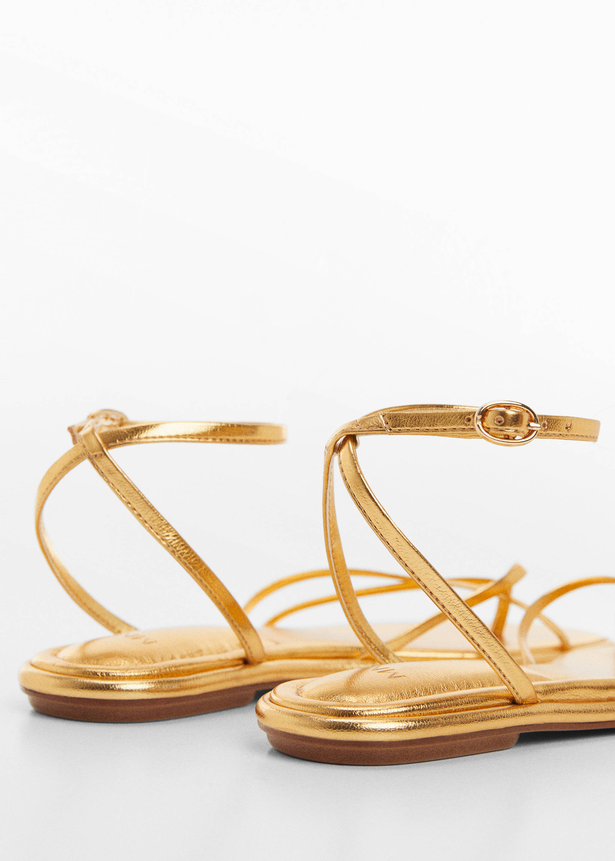Metallic straps sandals - Details of the article 1