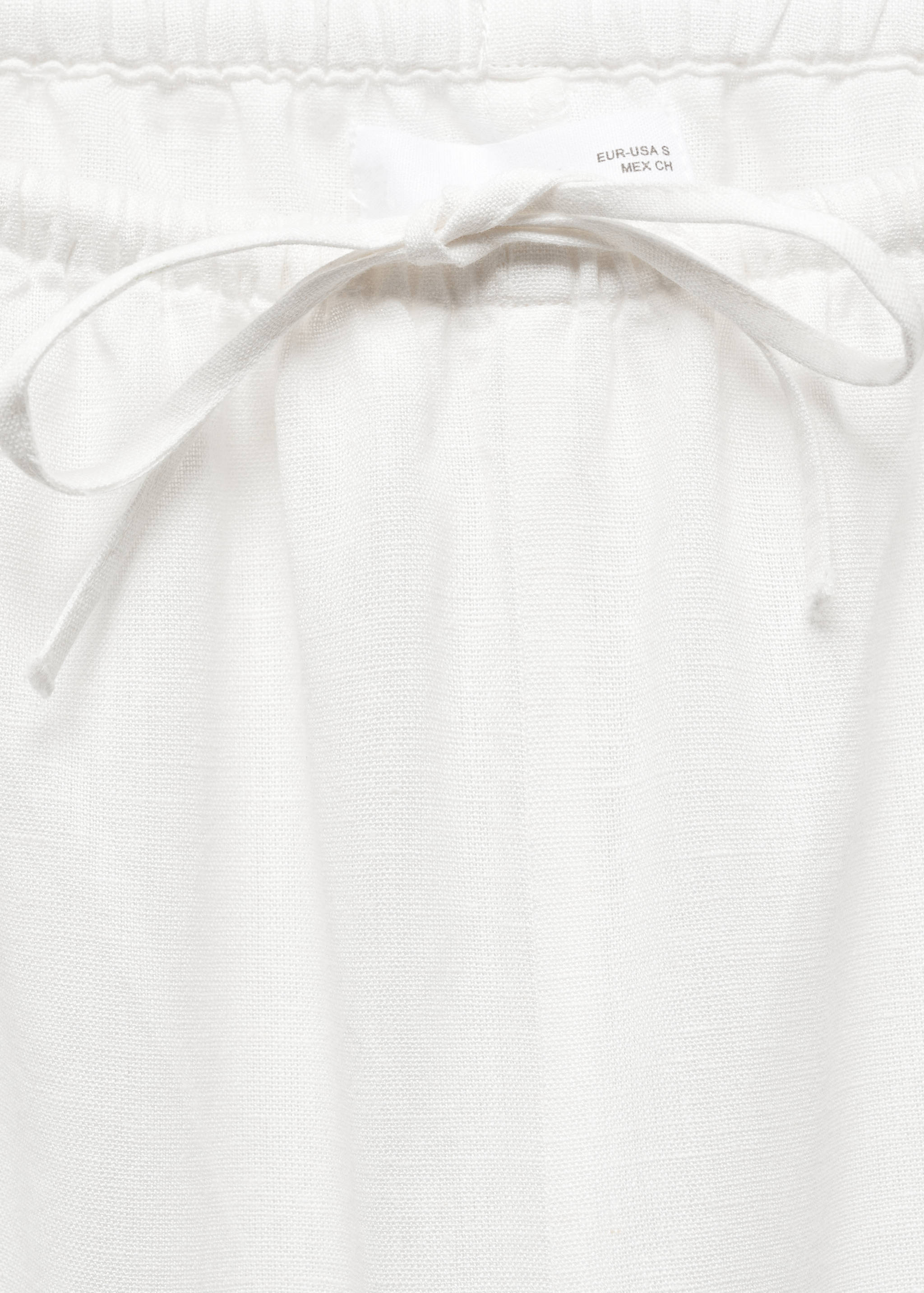 Wide leg linen trousers - Details of the article 8
