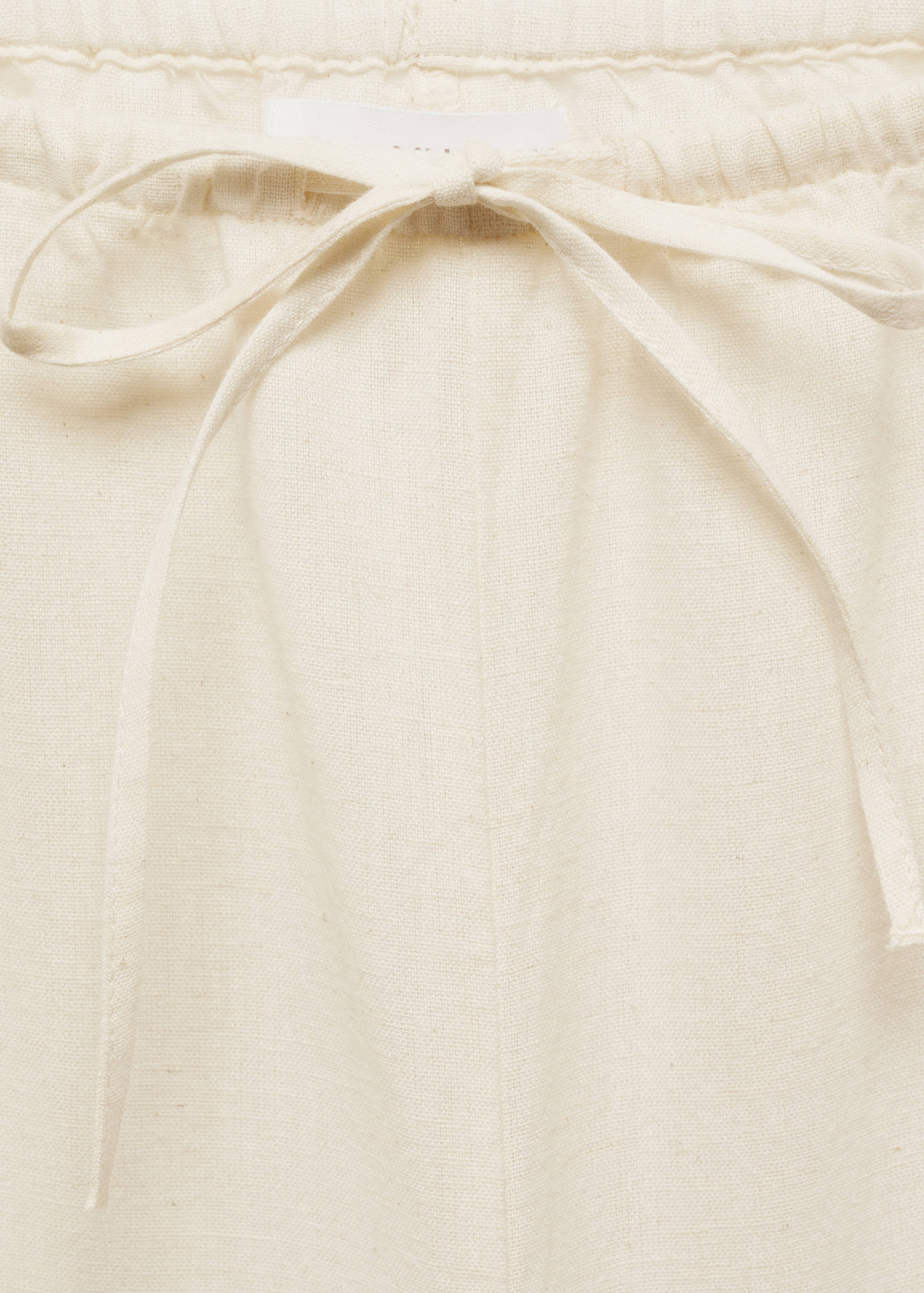 Wide leg linen trousers - Details of the article 8