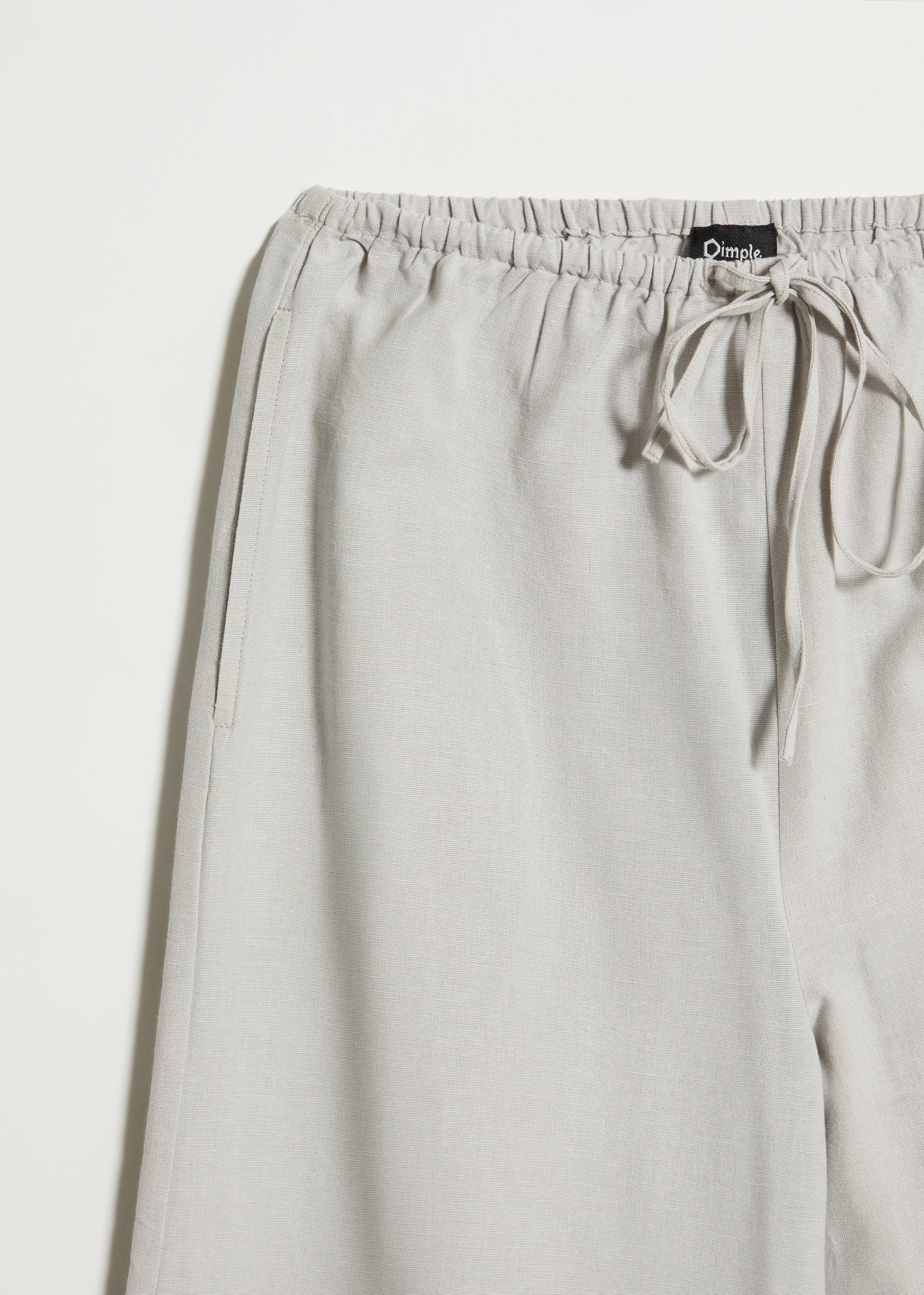 Wide leg linen trousers - Details of the article 8