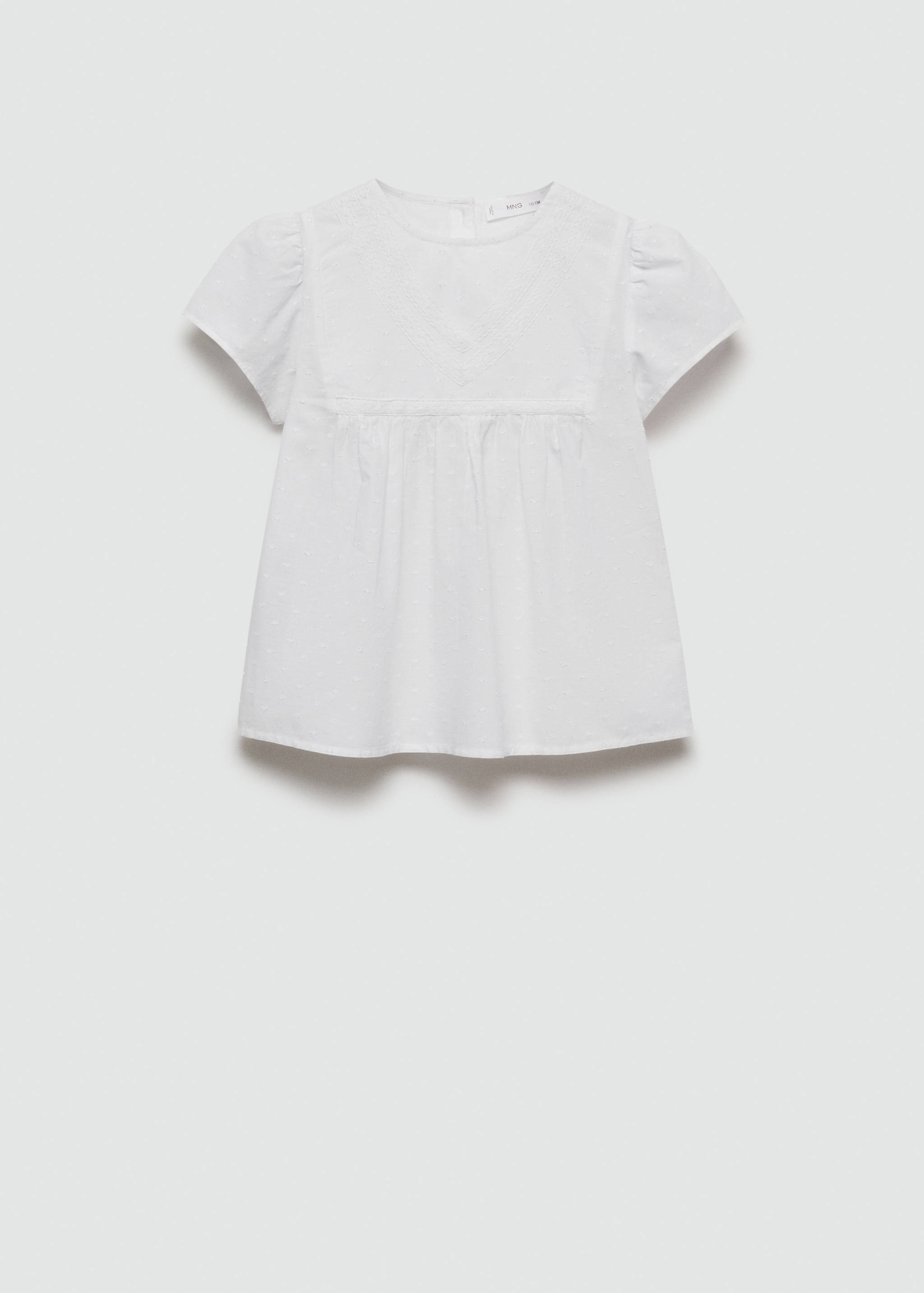 Blusa plumeti bordado - Artículo sin modelo