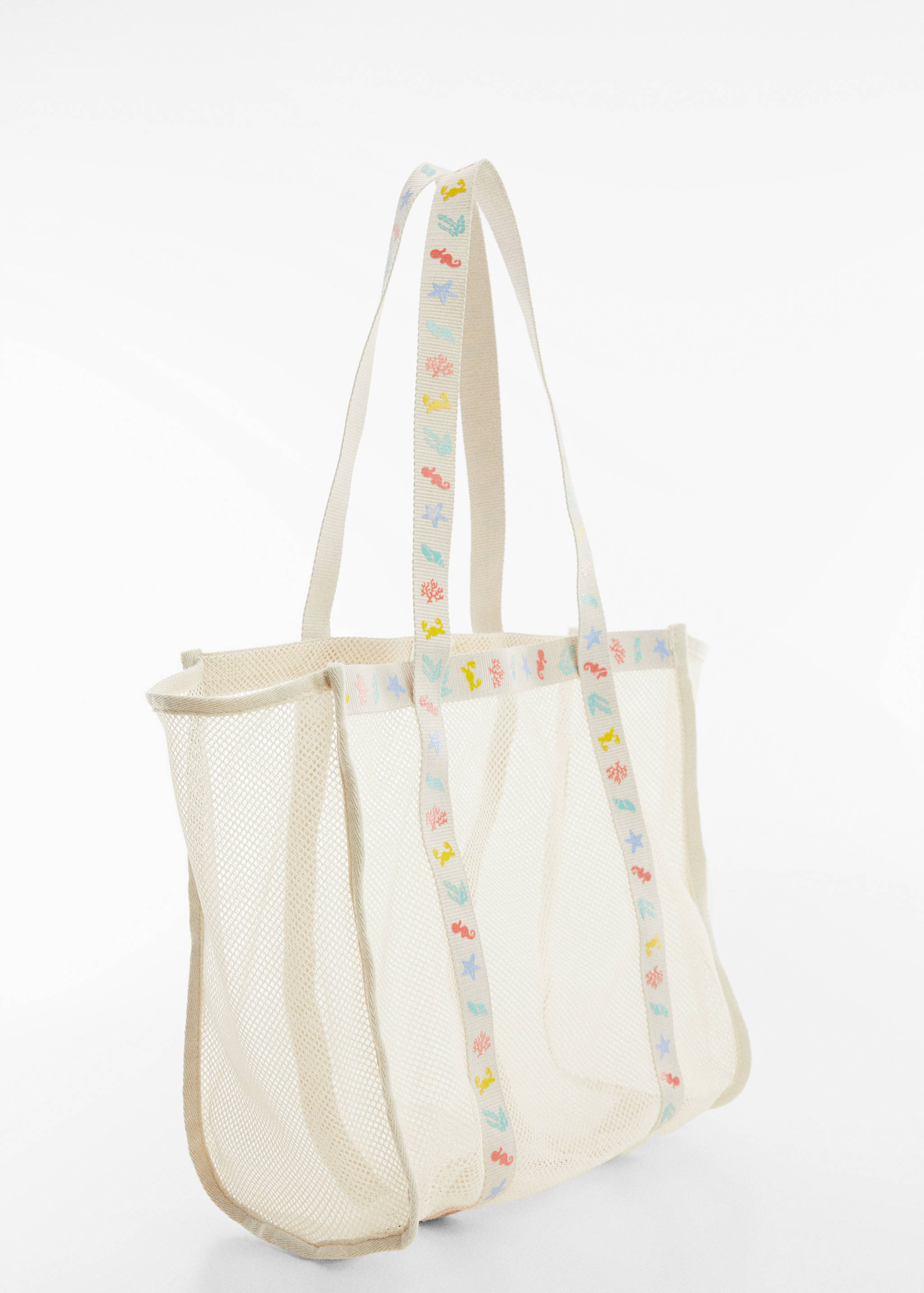 Mesh shopper bag - Medium plane