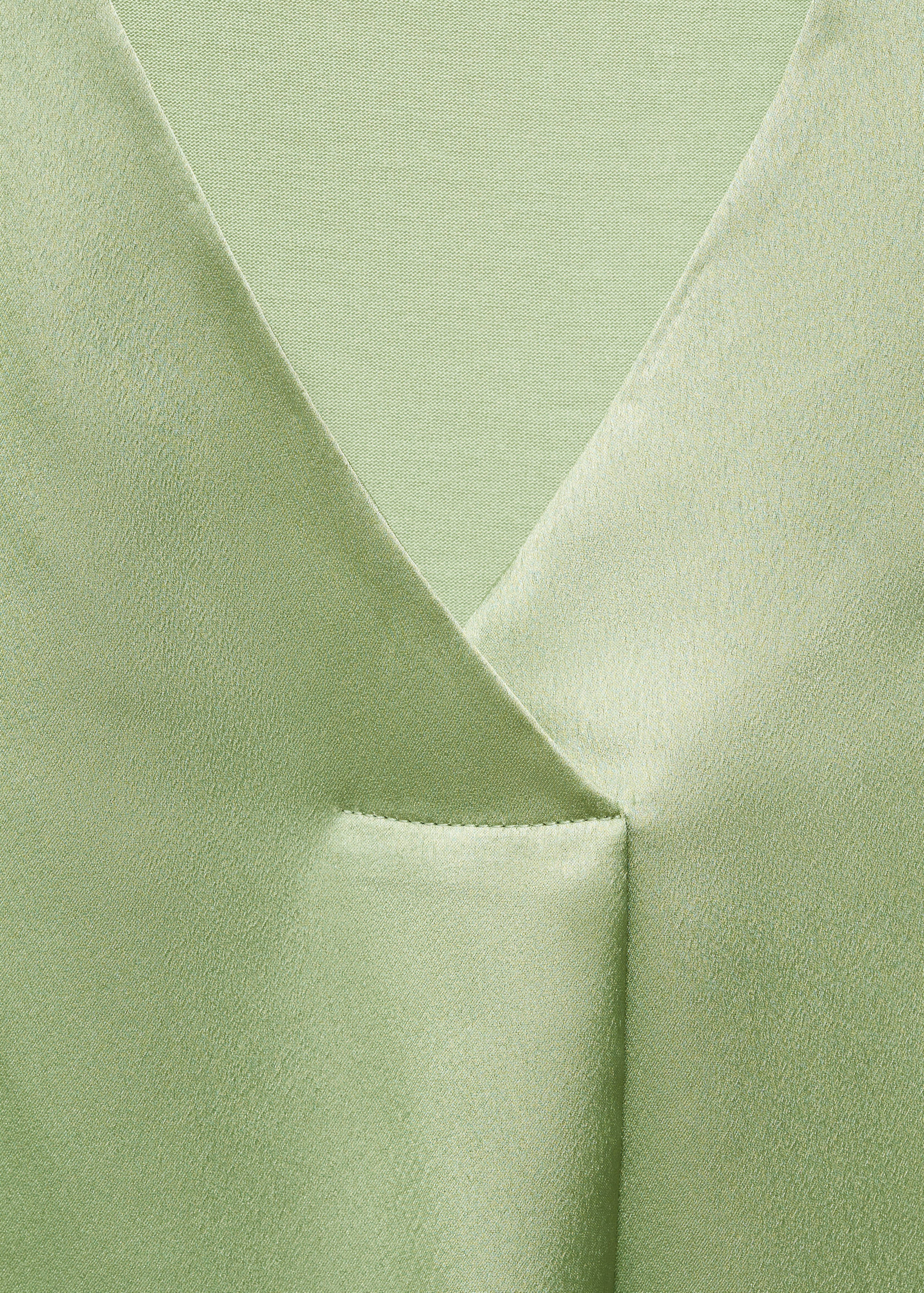 Satin V-neck t-shirt - Details of the article 8