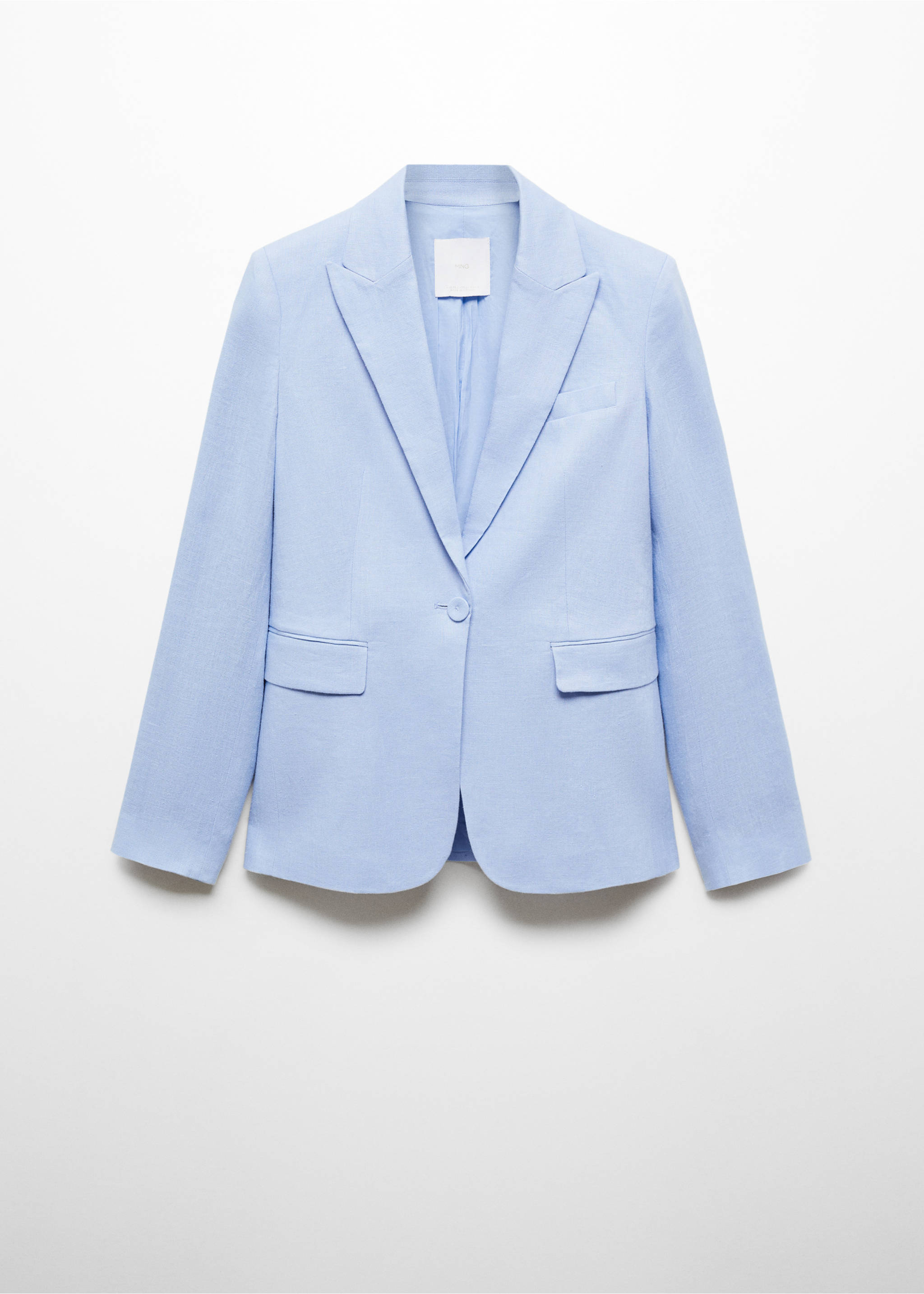 Blazer traje 100% lino - Artículo sin modelo, Azul celeste. Ref: 67077112-00.