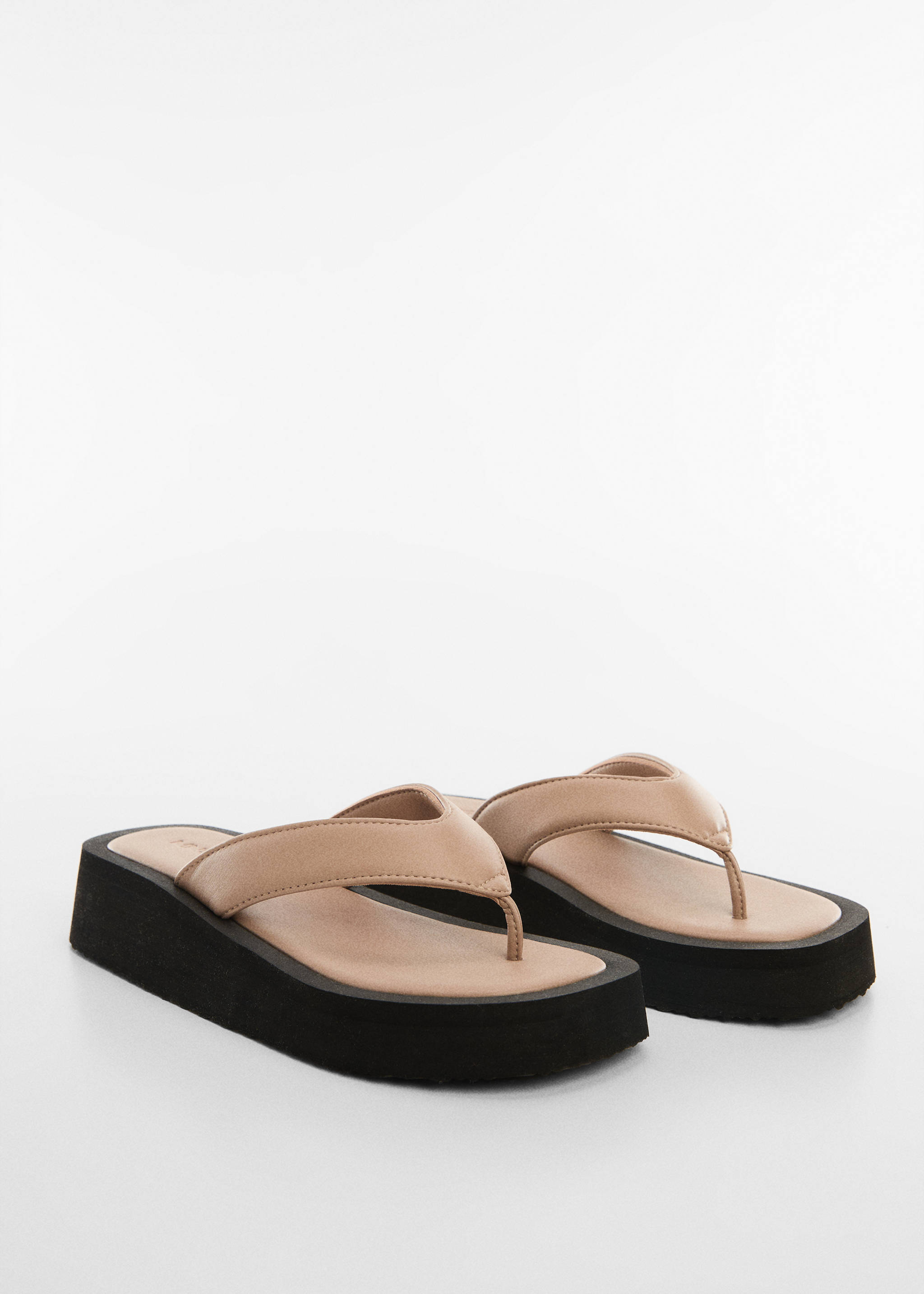 Platform strap sandals - Medium plane