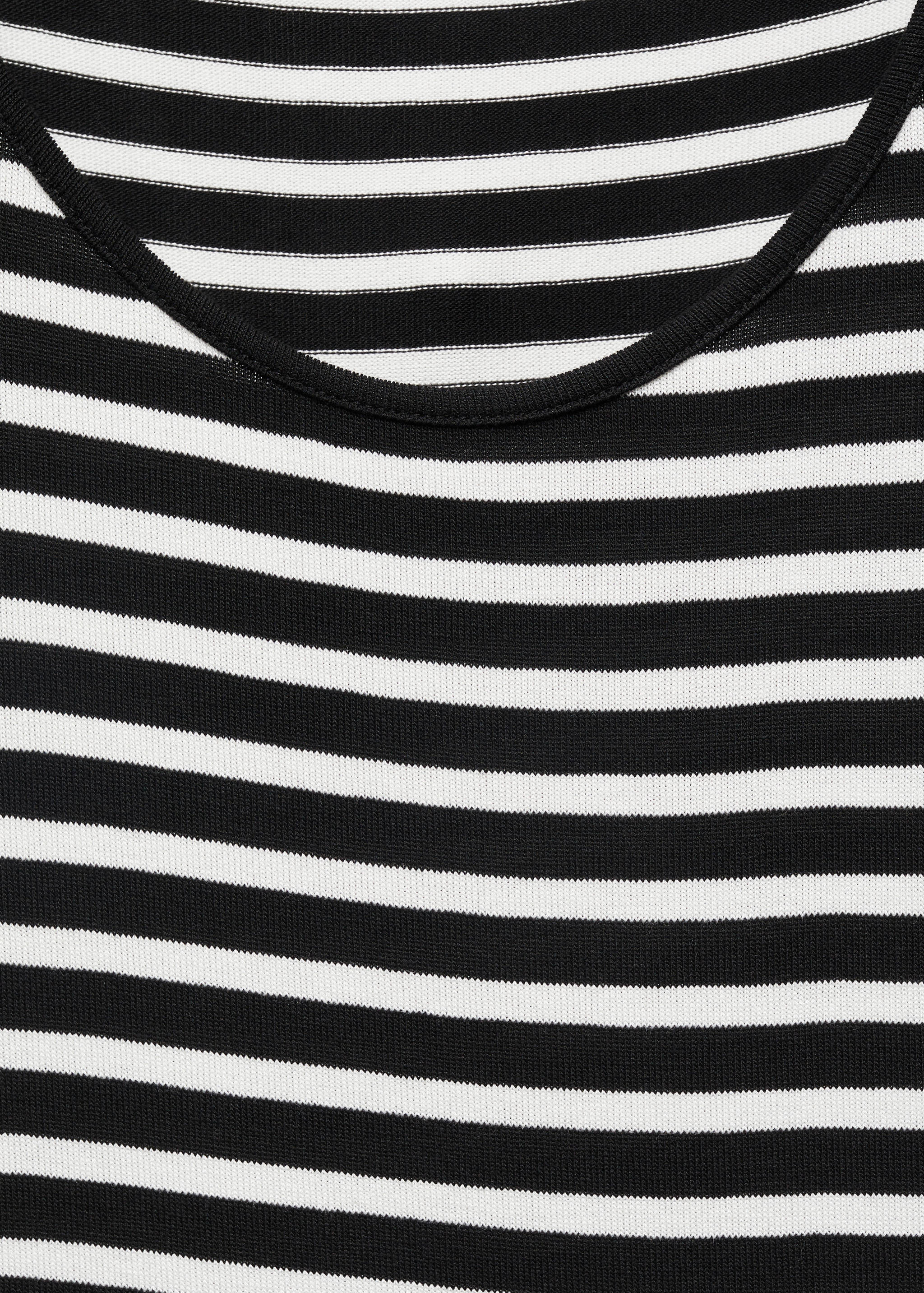 Short-sleeved striped dress - Details of the article 8
